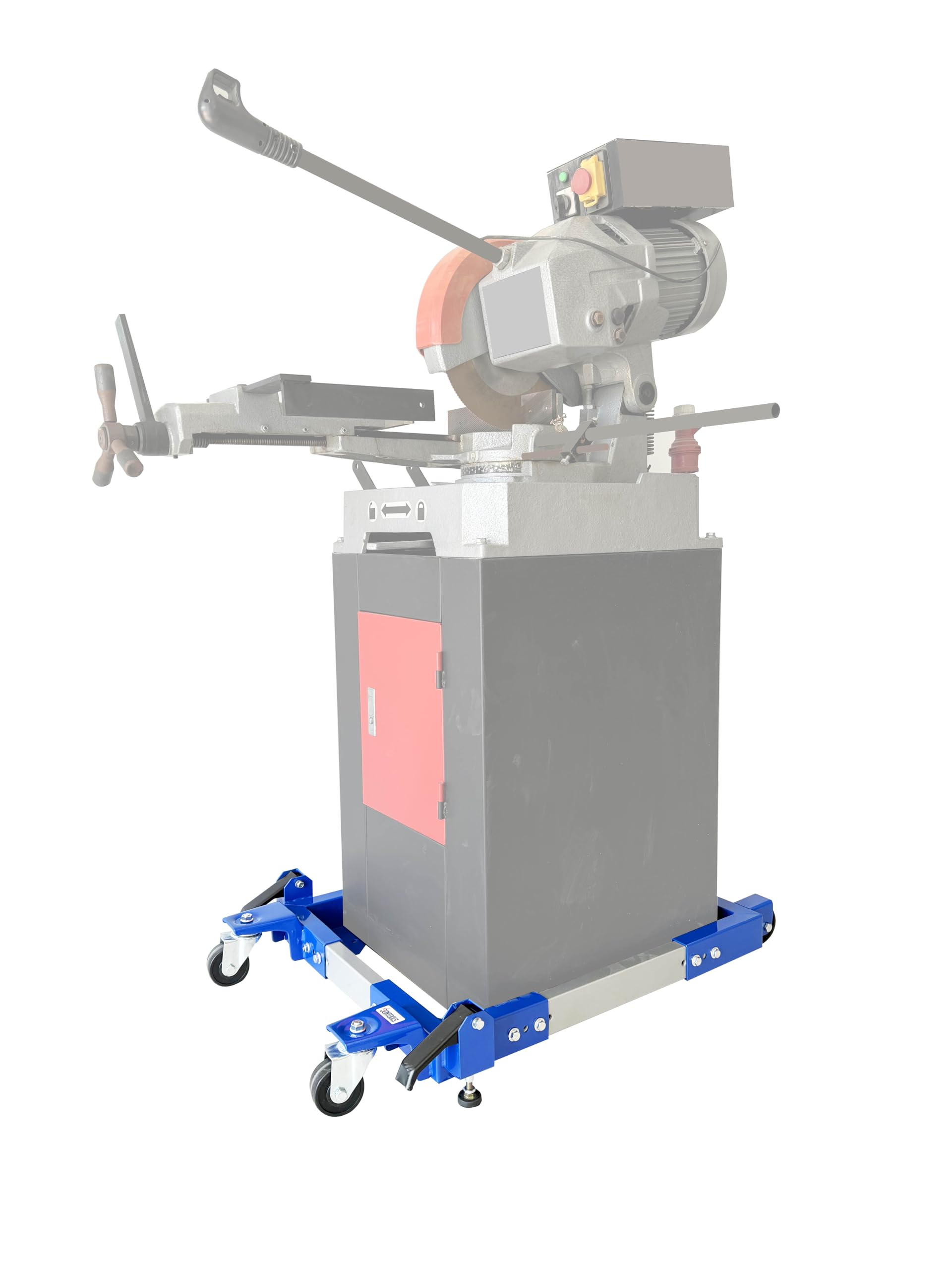 Heavy Duty Mobile Tool Base with Wheels - Adjustable Size & Locking Mechanism | Durable Metal Construction for Shop Equipment Stand | Perfect for Garage, Workshop & Industrial Use