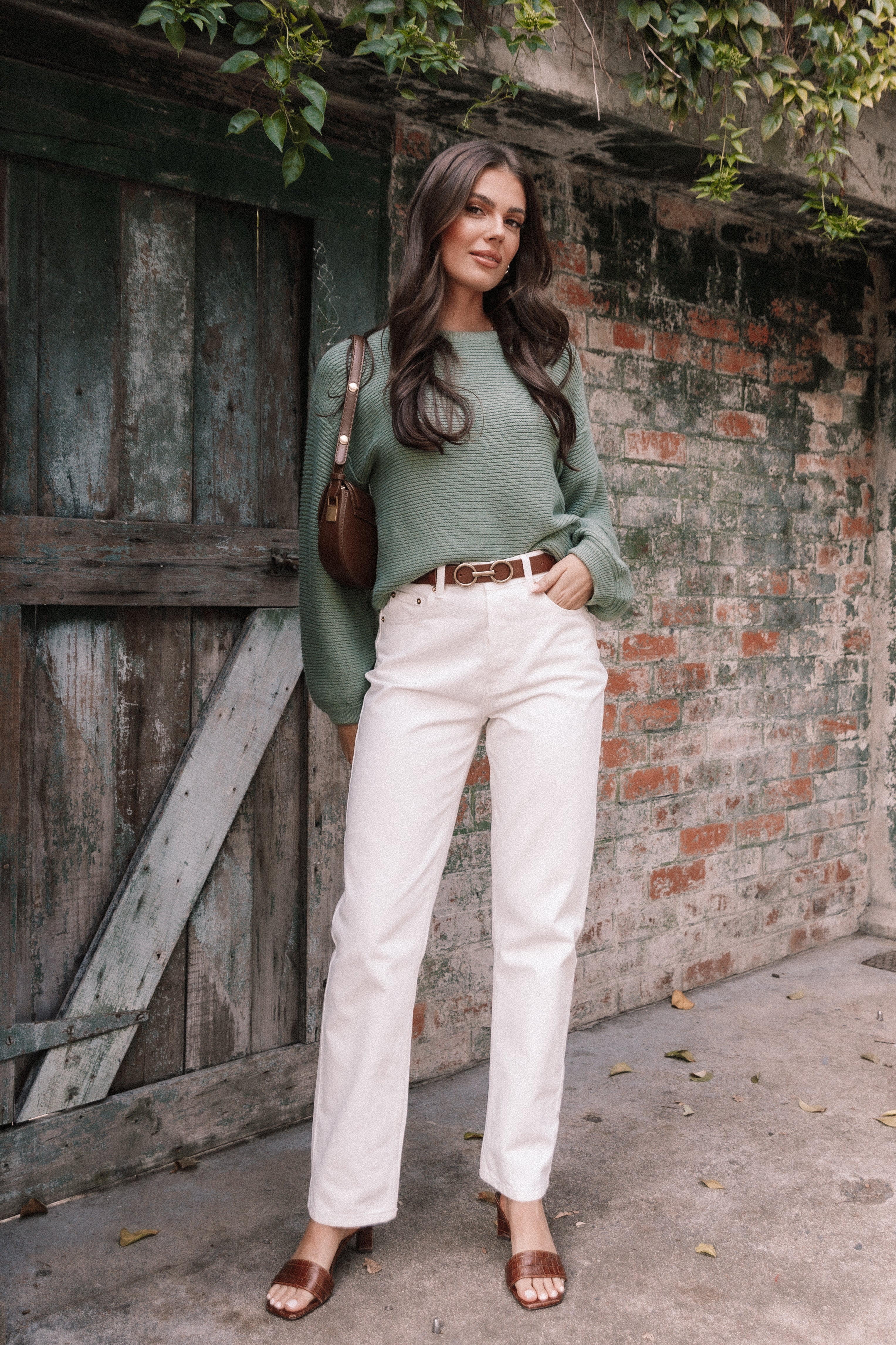 Arabella Women's White High-Rise Skinny Jeans - Stretch Denim for Comfort & Style | Perfect for Casual Outings & Date Nights