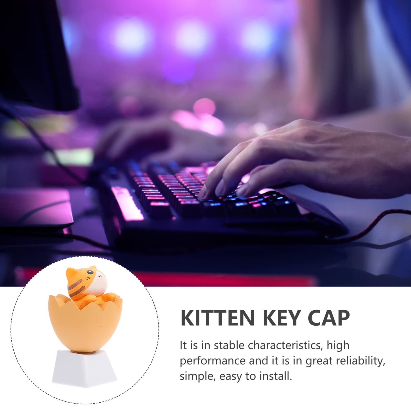 Custom Kawaii PBT Keycaps for Mechanical Keyboards - Gaming & Typing