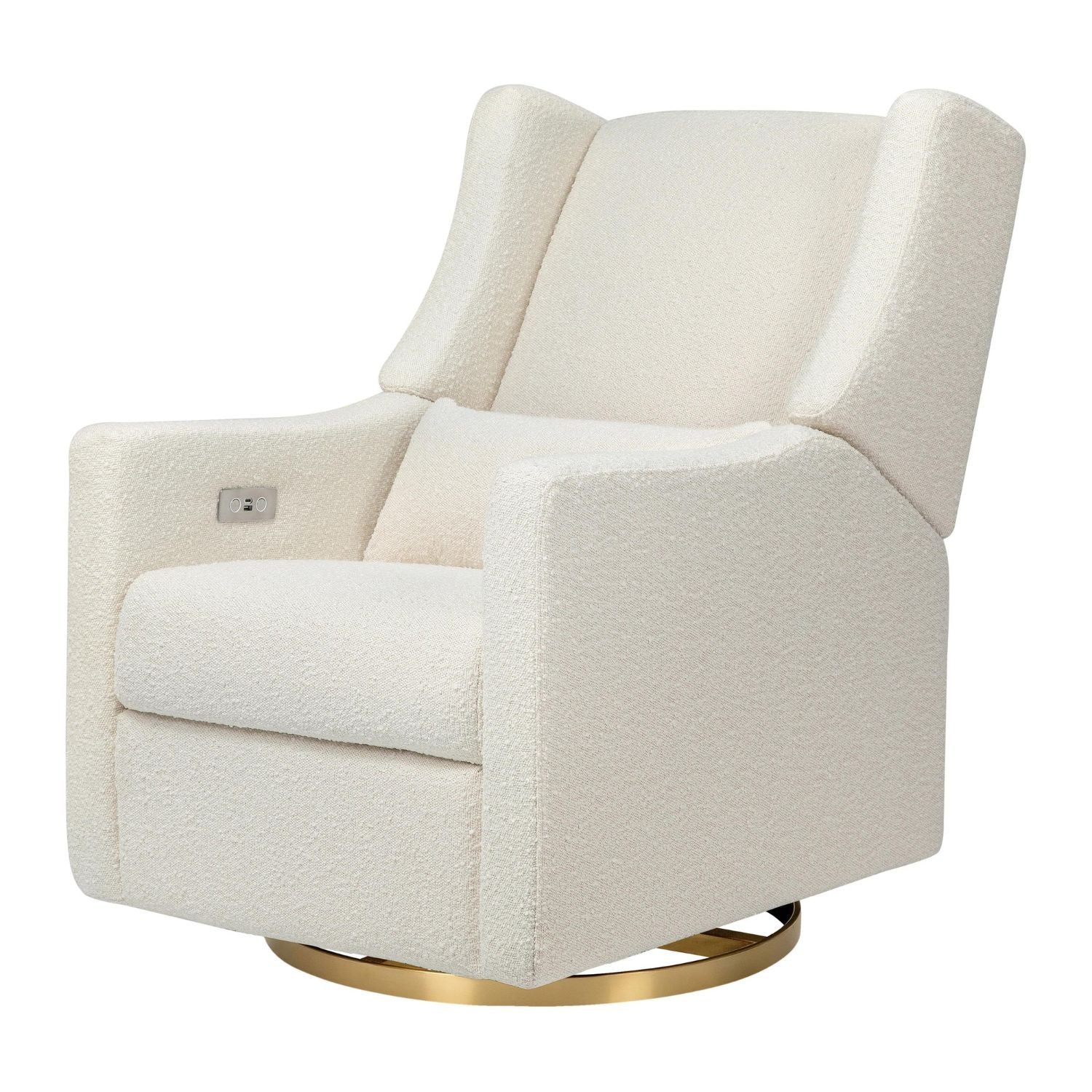 Ivory Boucle with Gold Base