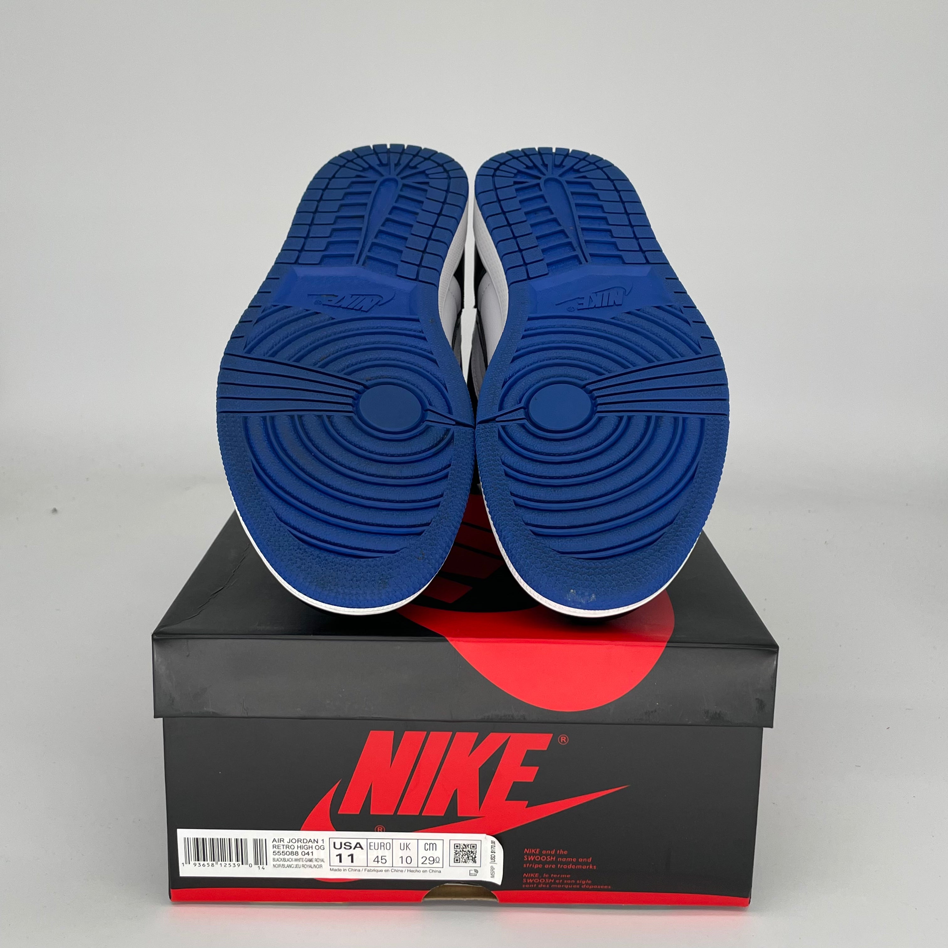 AIR JORDAN 1 ROYAL TOE Men's Basketball Shoes - Size 11 (555088-041) | Authentic Retro Sneakers for Streetwear & Sports Performance