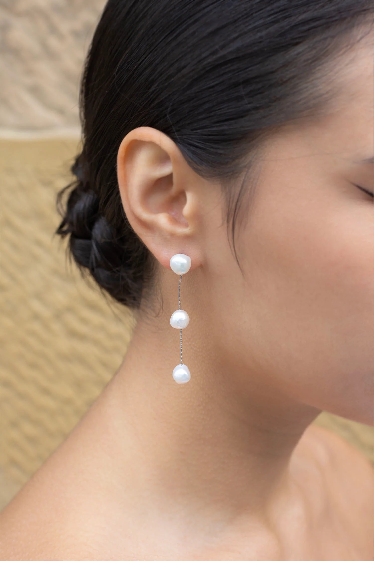 Bella Pearl Earrings for Women - 14K Gold Plated Stud Earrings, Hypoallergenic & Waterproof - Perfect for Daily Wear, Gifts, Weddings & Special Occasions