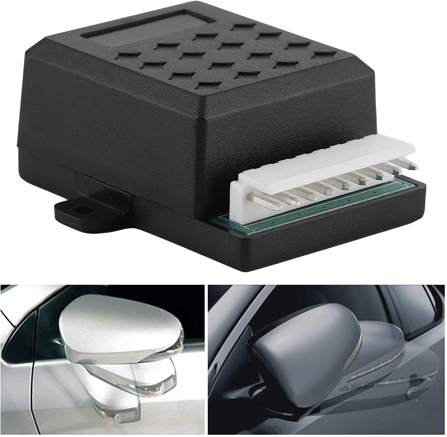 KIMISS Automatic Power Folding Mirror Control Unit with Wire Harness - NQ-RMF01A | Compatible with Various Car Models | Perfect for Easy Parking & Tight Spaces