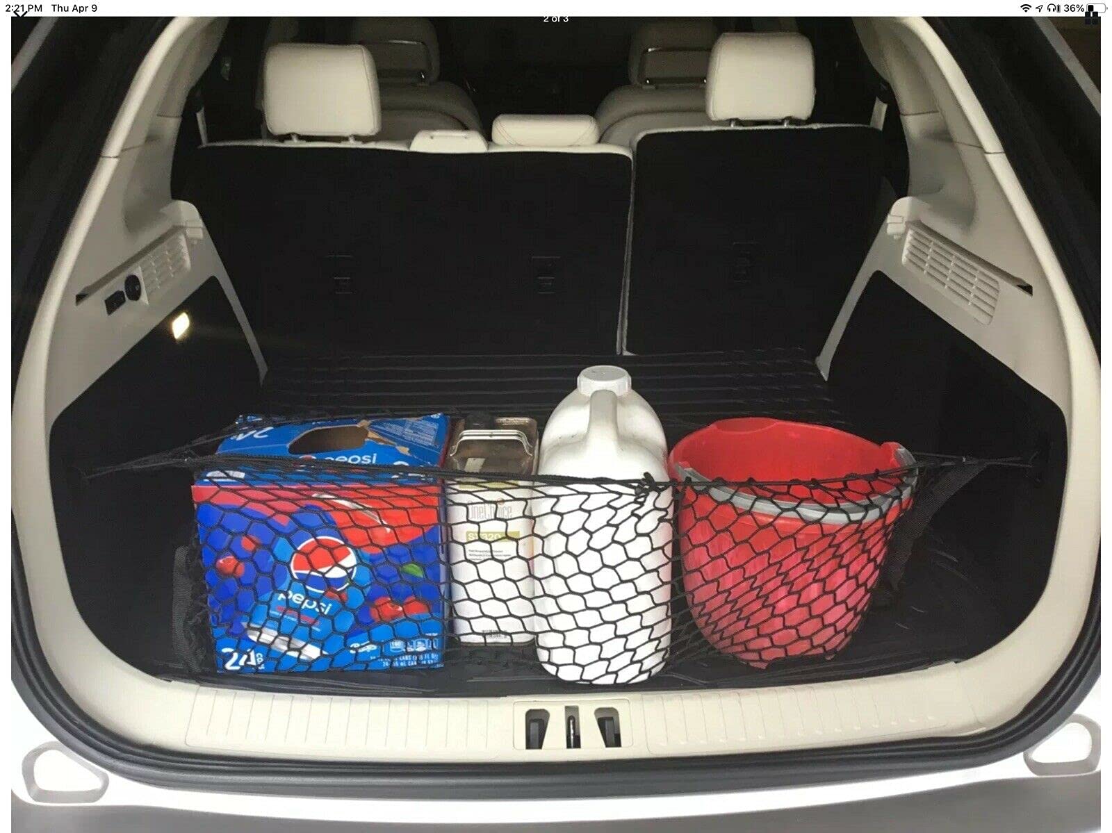 Premium Mesh Trunk Organizer Cargo Net for Ford Edge & Lincoln MKX 2009-2024 | Envelope Style SUV Storage Organizer | Vehicle Carrier Accessories for Travel, Camping & Road Trips