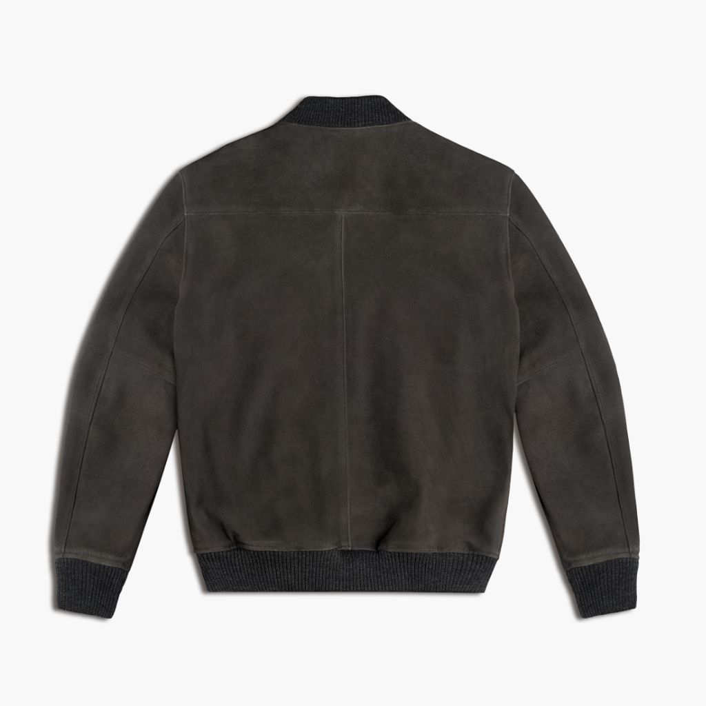 Men's Bomber Jacket - Dark Grey Slim Fit Lightweight Jacket for Casual & Streetwear | Perfect for Fall & Winter Outfits, Travel & Daily Wear