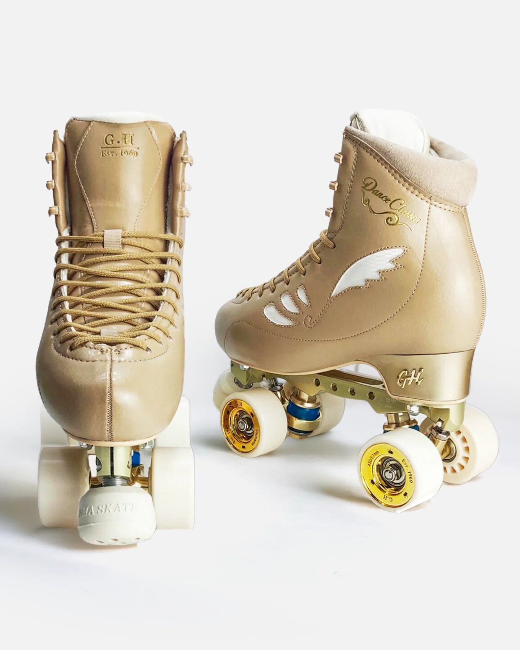 GH Dance Classic Quad Roller Skates for Adults - Vanguard & Jaboco Frame Options - Perfect for Roller Dance, Rink Skating & Artistic Performances