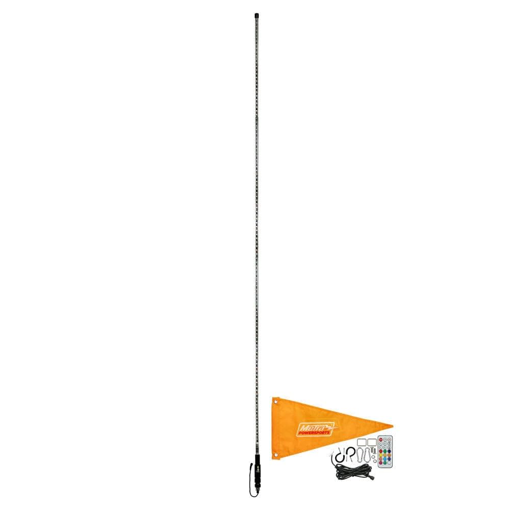 Metra Electronics 6ft RGB Whip Light with Dancing LED Effects - Universal Car Antenna Accessory for Off-Road Trucks, Jeeps & ATVs (MPS-CRGBWHIP6) - Perfect for Night Rides, Car Shows & Outdoor Adventures