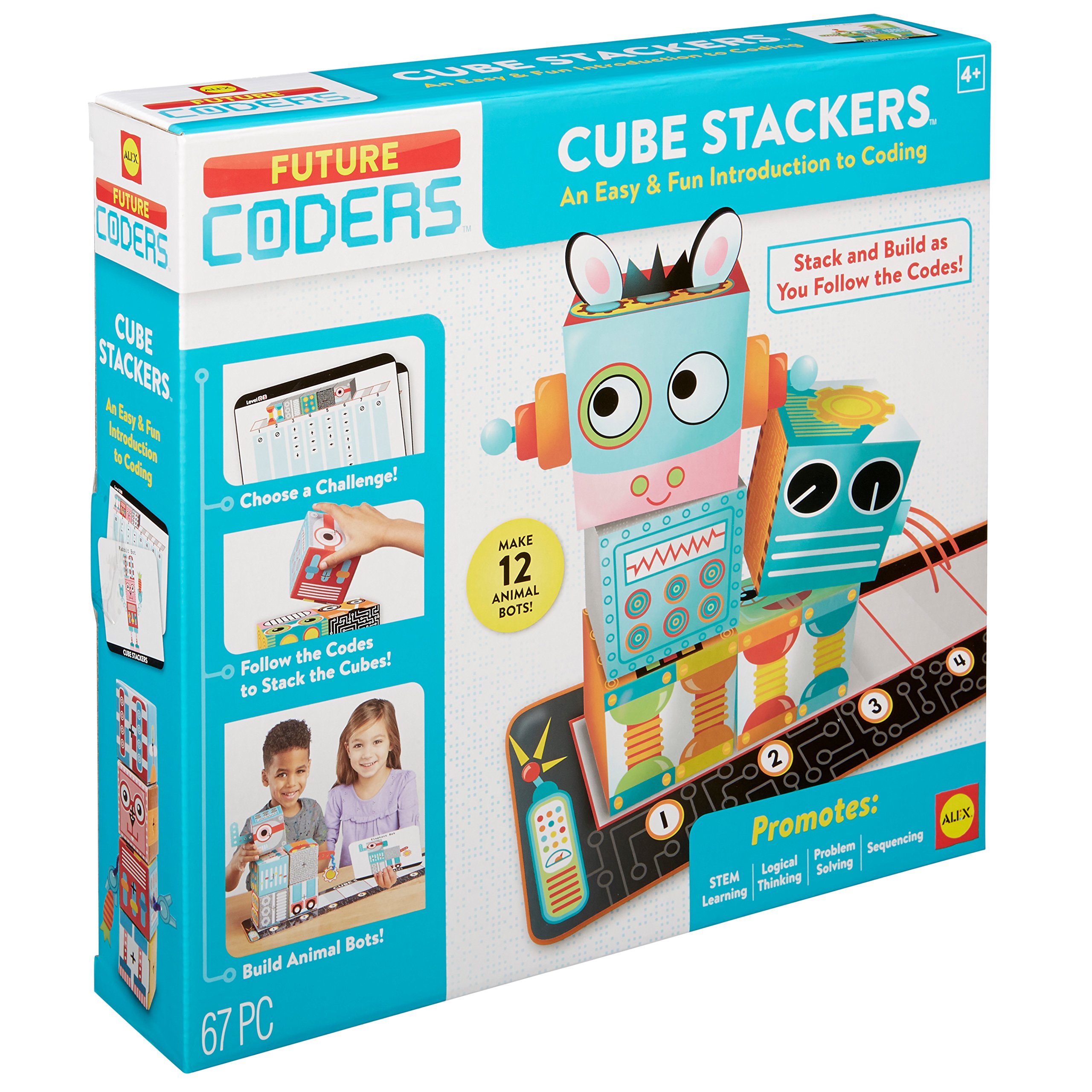 ALEX Toys Cube Stackers Coding Kit for Kids - STEM Learning Toy for Programming Basics | Perfect for Classroom, Homeschool & Birthday Gifts