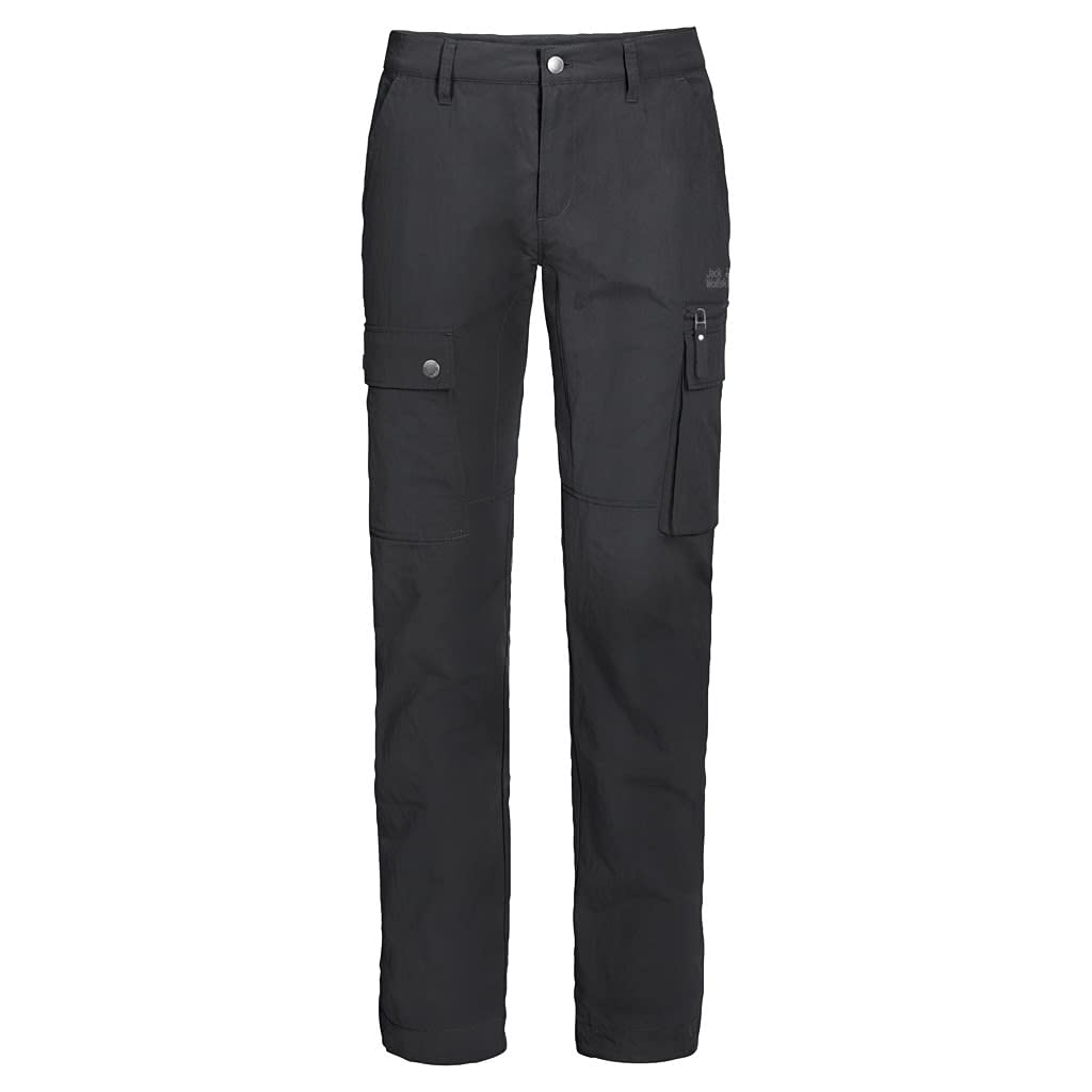 Jack Wolfskin Men's Lakeside Pants - Phantom Color, Size M Regular | Outdoor Hiking & Casual Wear Water-Resistant Trousers
