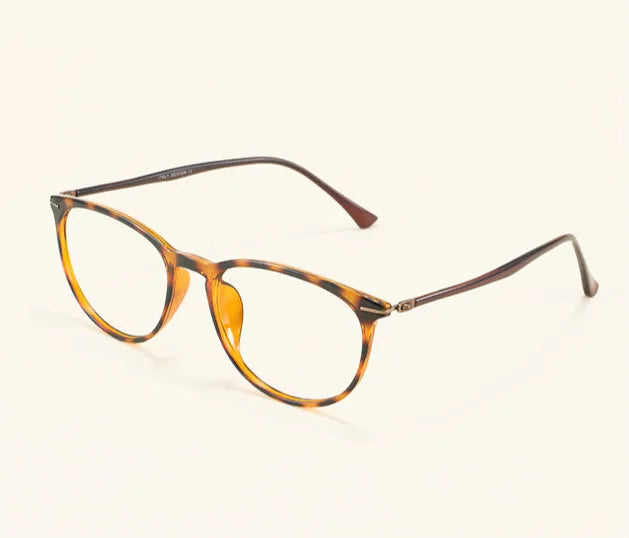 Brightzone Women's Full Rim Oval Round TR90 Titanium Eyeglasses Frame 71301 - Lightweight & Durable for Work, Reading & Everyday Wear