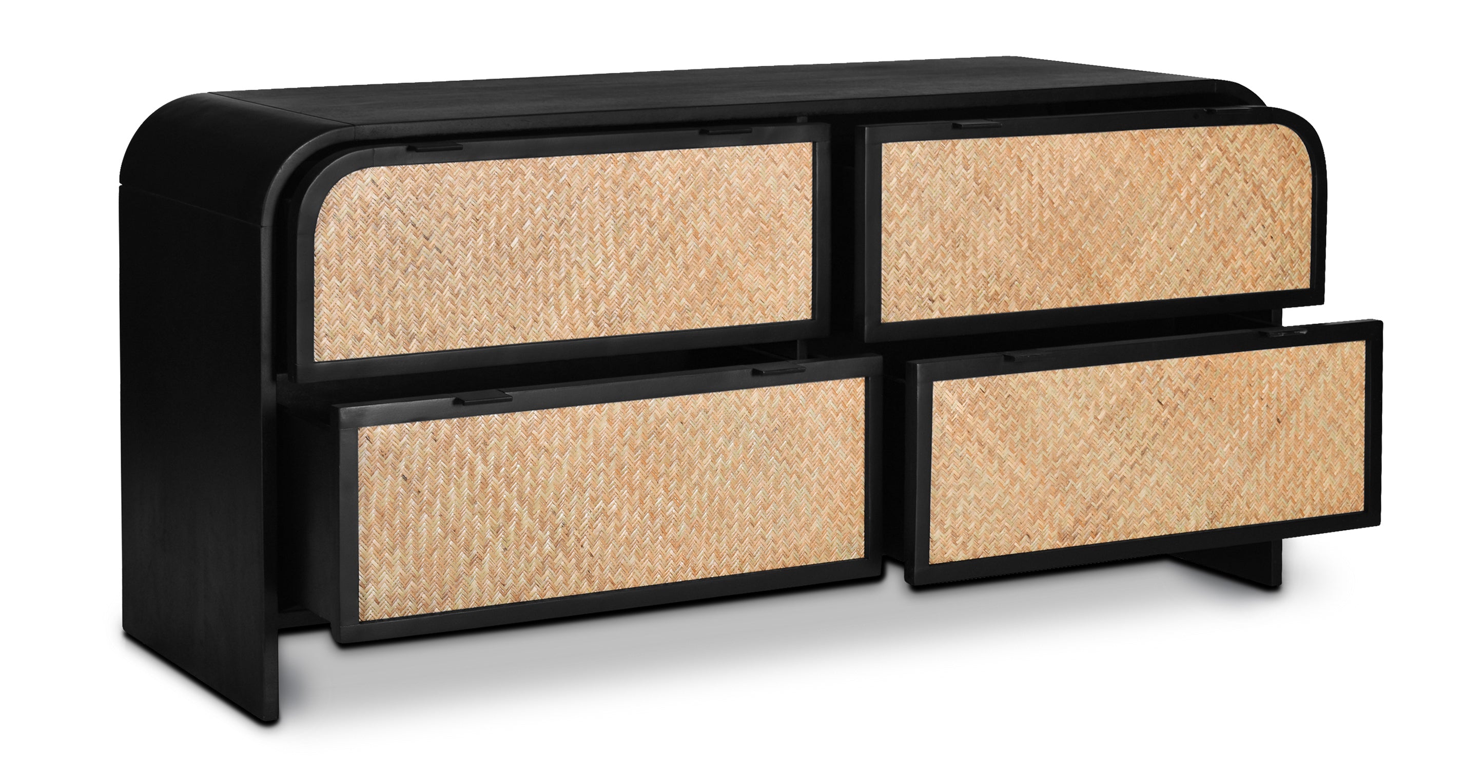 Seville Dresser - Modern 6-Drawer Chest for Bedroom, Living Room & Office - Solid Wood Storage Organizer for Clothes, Linens & Essentials