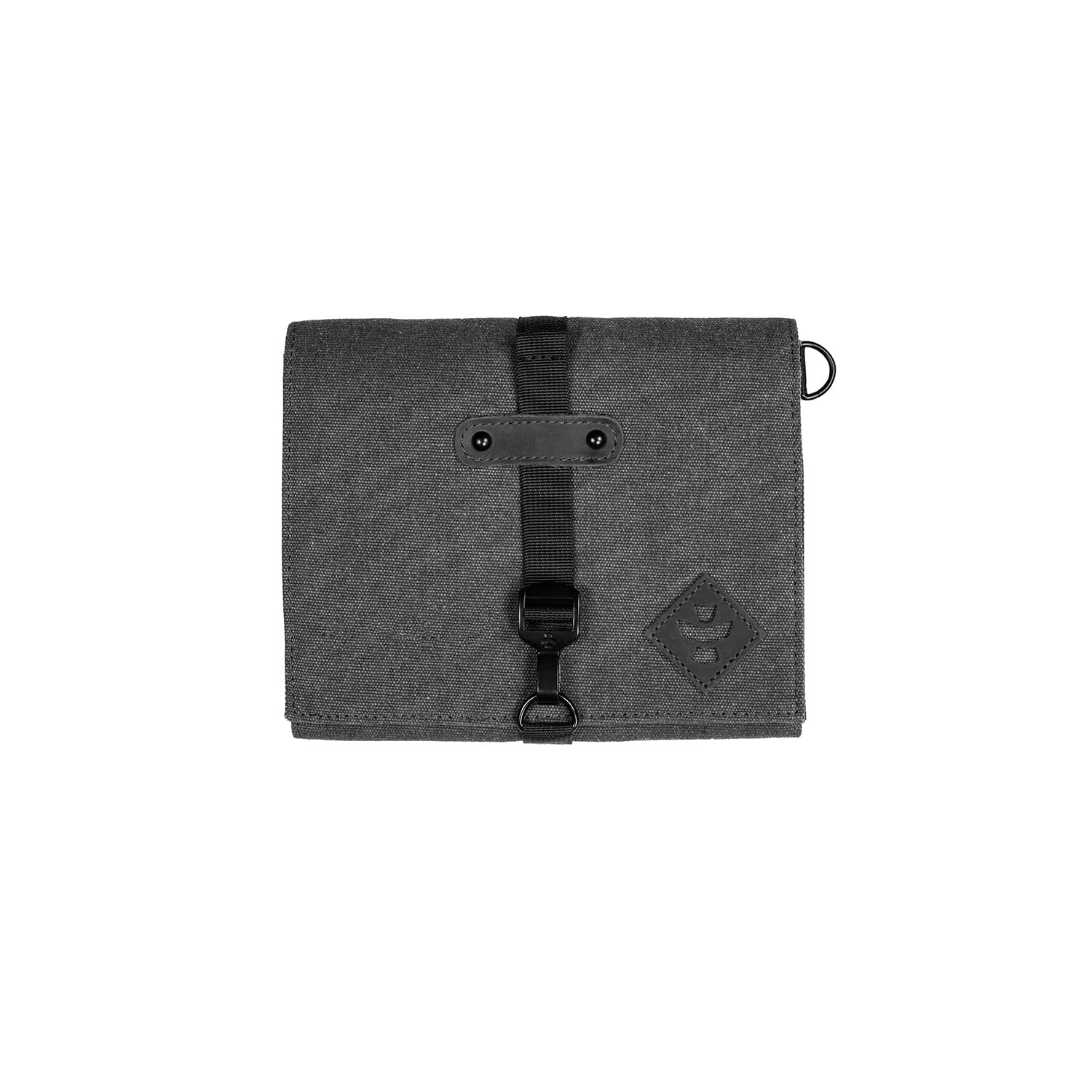 Revelry Supply Lockable All-in-One Carrying Case with 2 Pockets, Tray & Spice Grinder - Durable Smoke Accessories Organizer for Travel, Camping & Outdoor Adventures