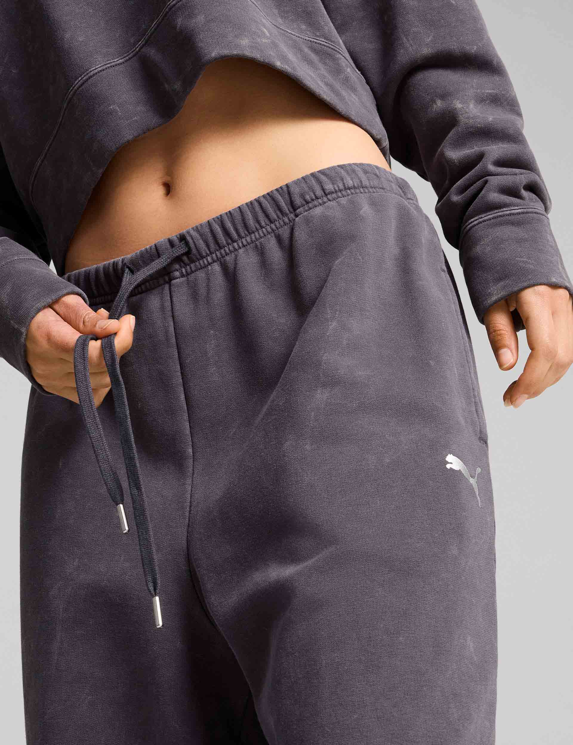 DARE TO Relaxed Washed Pants - Galactic Grey | Comfortable Casual Trousers for Men & Women | Perfect for Everyday Wear, Travel & Lounge