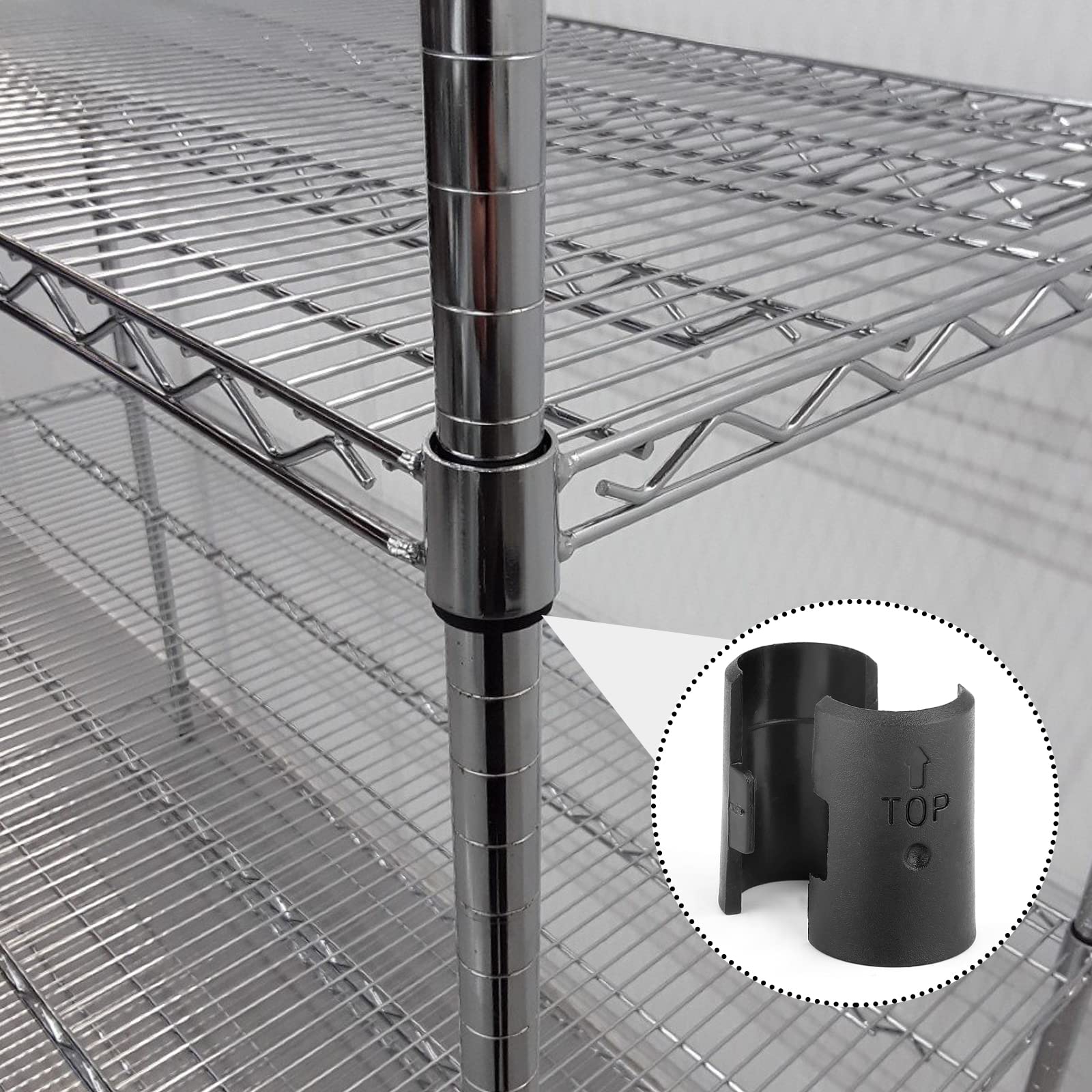 52 Pack Wire Shelving Shelf Lock Clips for 1