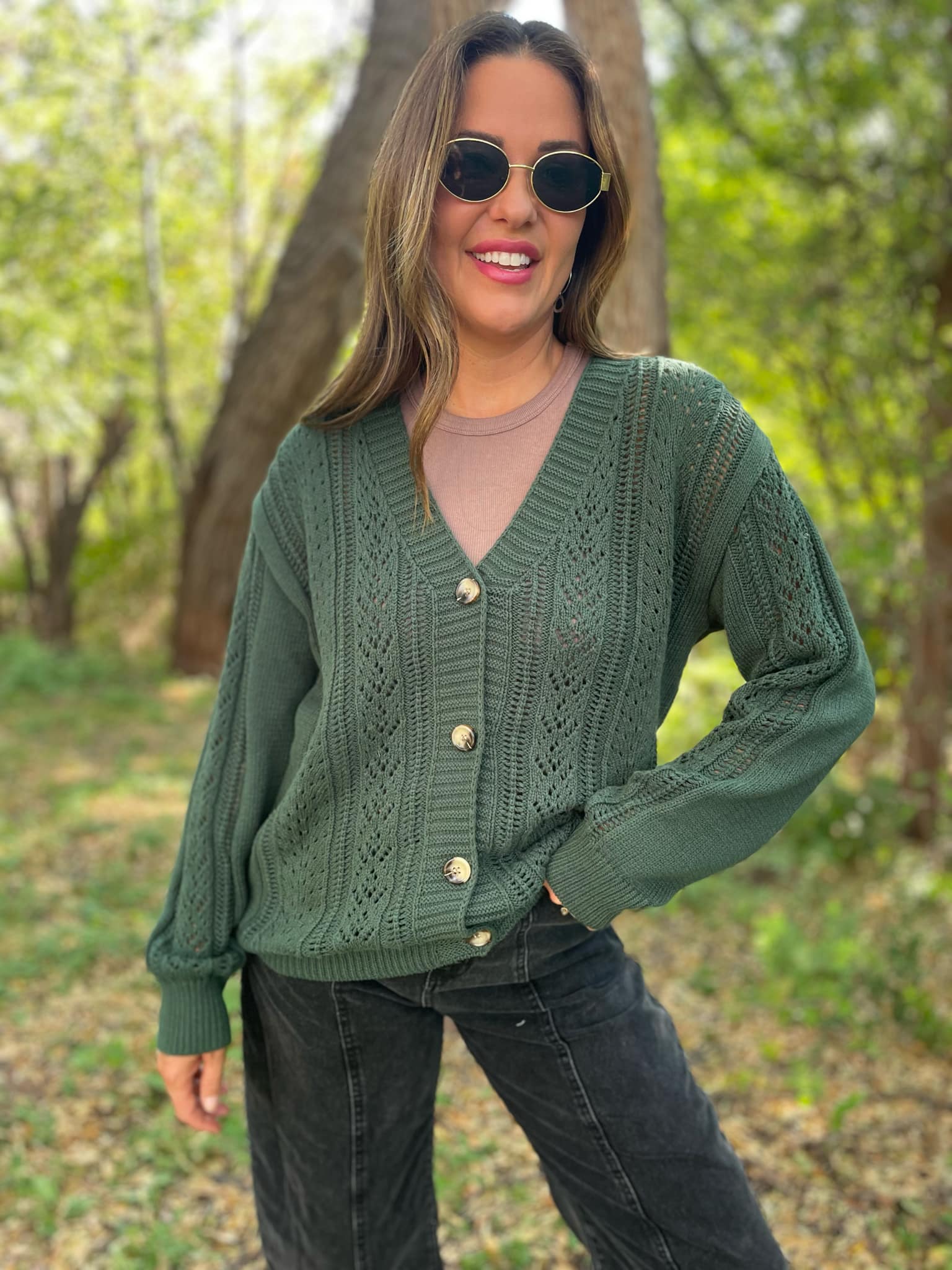 PREORDER: Austin Button Cardigan for Women - 4 Color Options (Beige, Black, Navy, Gray) | Cozy Fall & Winter Layering Piece for Office, Dates & Casual Outings