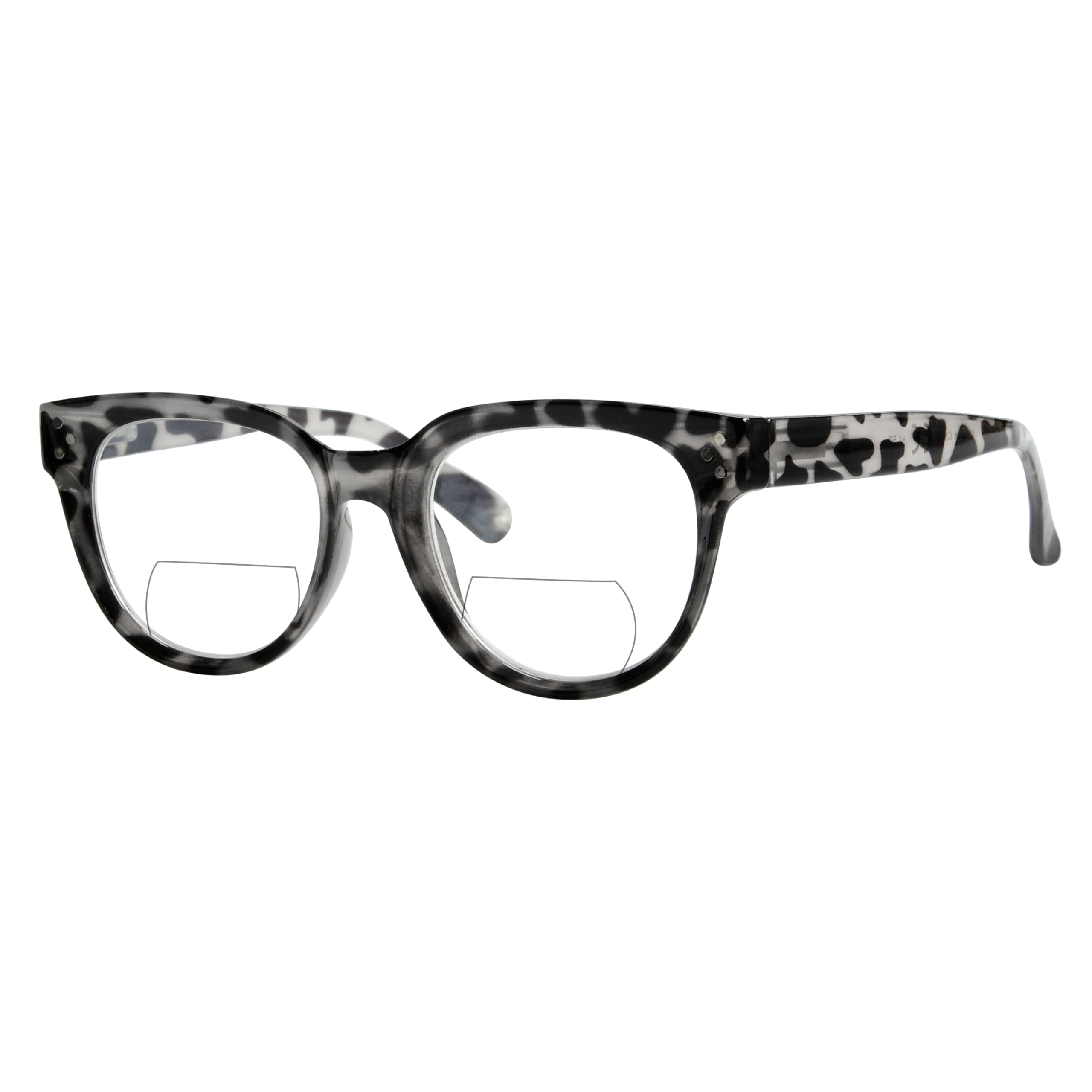 Eyekepper Bifocal Reading Glasses for Women - Fashionable +1.00 to +3.00 Magnification Readers - Perfect for Reading, Crafts & Computer Work