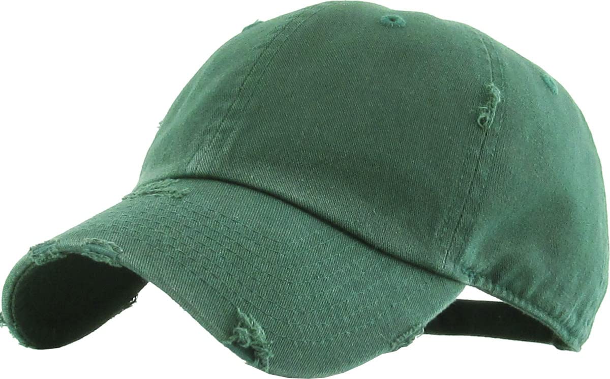 Distressed Baseball Cap KB4005 - Custom Embroidery & Monogram Hats for Men & Women - Perfect for Sports, Outdoor Activities & Fashion Accessories