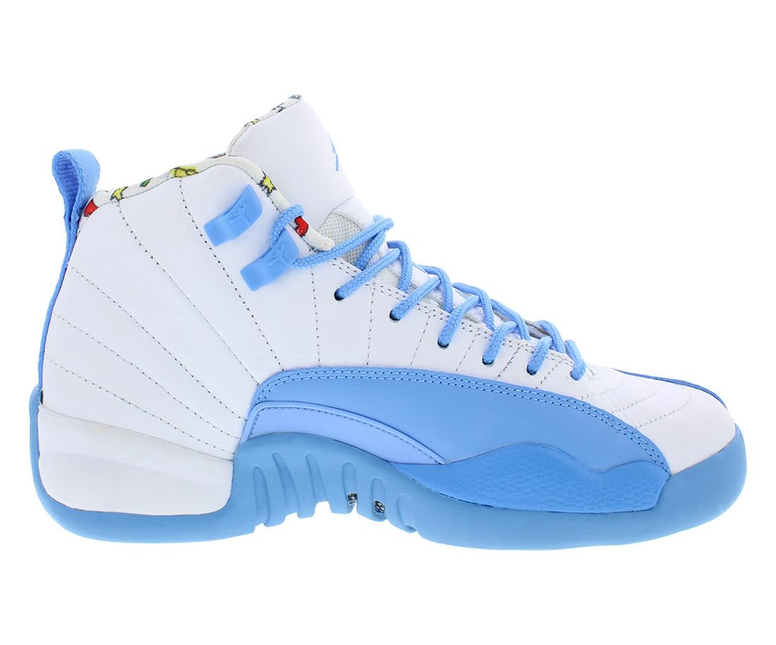 Jordan Youth Air 12 GS DQ4365-114 Emoji Basketball Shoes Size 4.5Y - Lightweight Sneakers for Kids Sports & Casual Wear