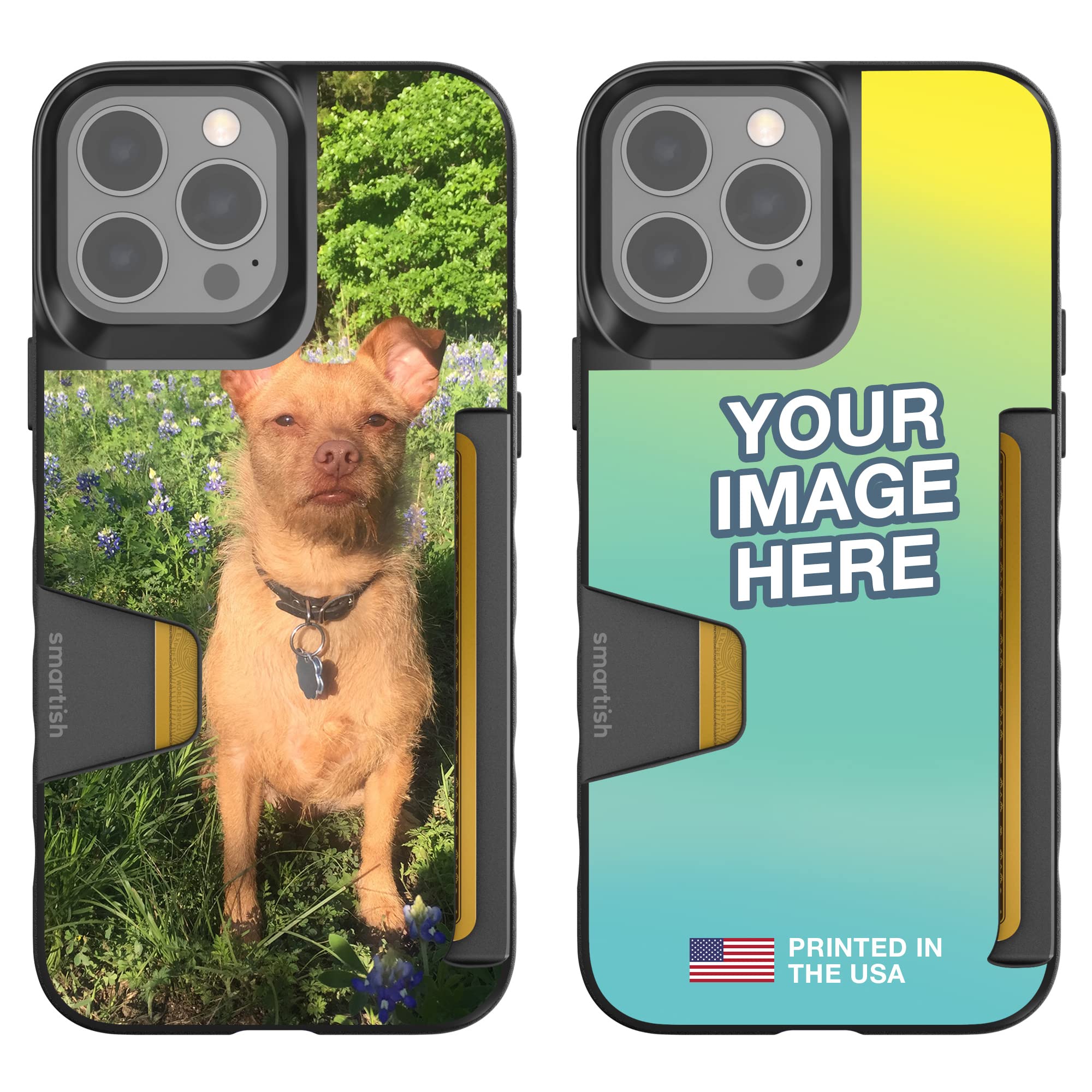 Custom iPhone 13 Pro Max Case with Personalized Photo - Slim Protective Cover by Smartish | Upload Your Own Picture | Lightweight Durable Grip for Everyday Use | Perfect Gift for Birthdays & Anniversaries