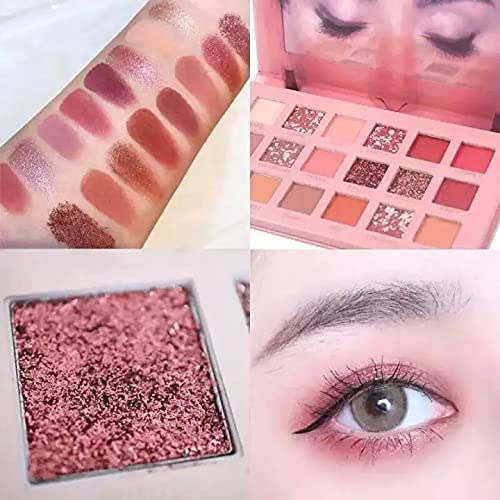 KAARM 18-Color Nude Eyeshadow Palette - High Pigmented Professional Makeup Set with Highlighters, Brushes & Blender | Perfect for Everyday Wear, Party & Special Occasions