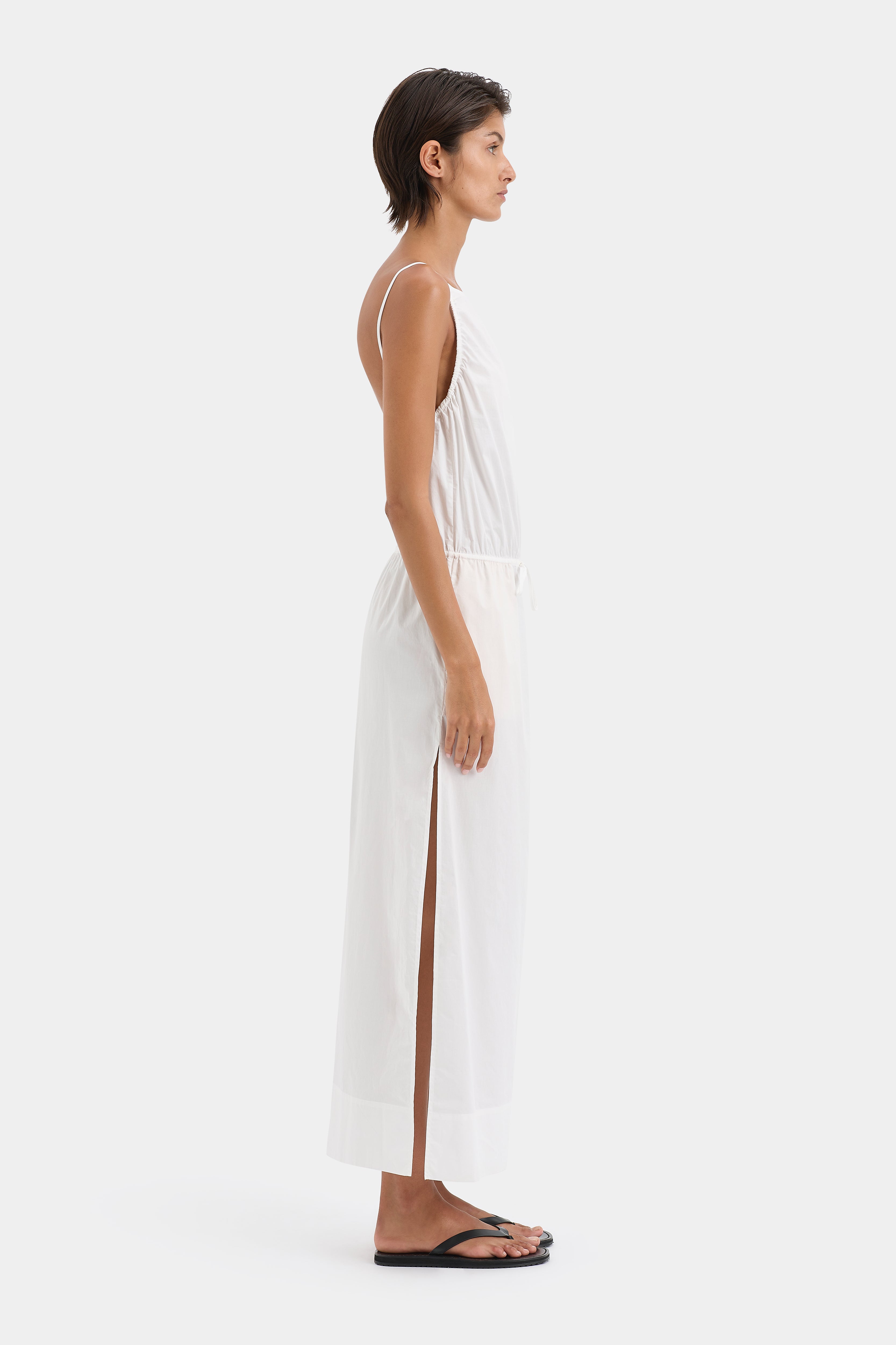 Zaria Tie Midi Dress - Flowy Summer Dress for Women, Elegant Wrap Dress with Belt, Perfect for Office, Wedding & Party Wear