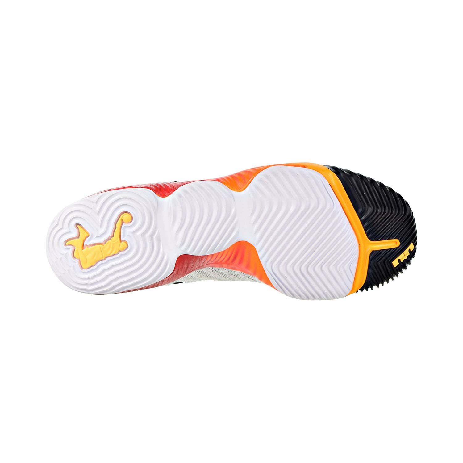 Nike Lebron XVI GS Basketball Shoes for Kids - Size 6 Big Kid - White/Laser Orange - Perfect for School, Training & Court Play