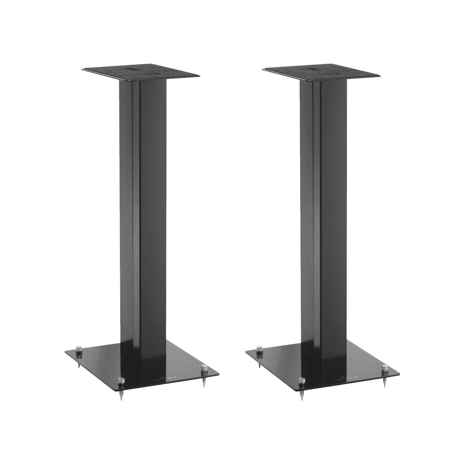 Premium Triangle S02 Speaker Stand Pair - Heavy Duty Adjustable Height for Bookshelf & Floor Speakers - Perfect for Home Theater, Studio & Gaming Setup