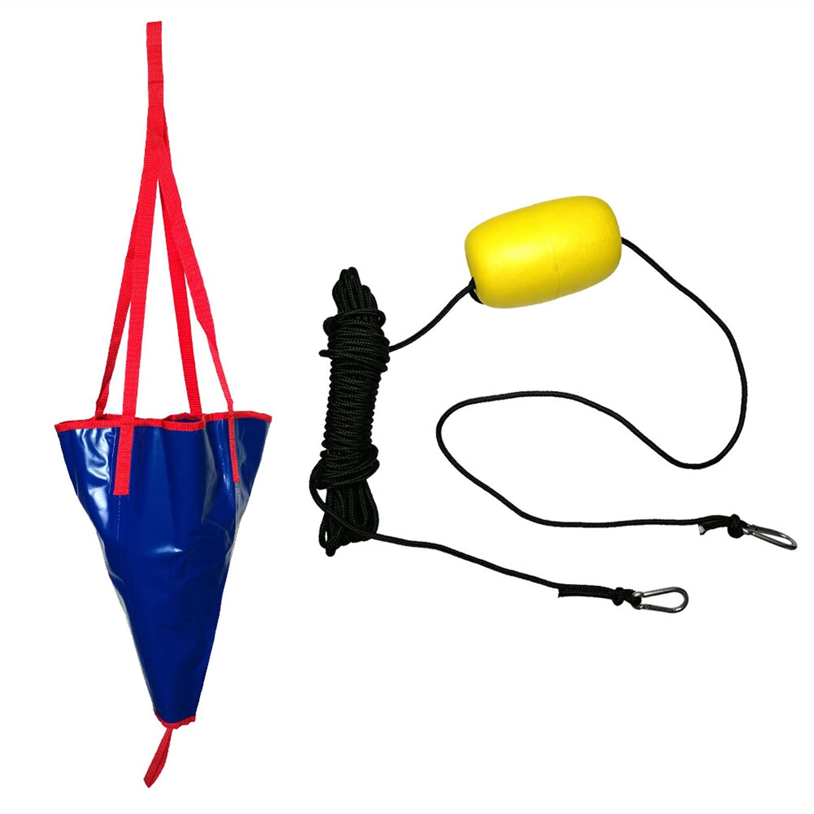 **18 Inch Kayak Canoe Boat PVC Sea Anchor Drogue with 30ft Retrieval Line - Kayak Drift Control, Storage & Maintenance Accessories (Blue) - Perfect for Kayaking, Fishing & Water Sports**