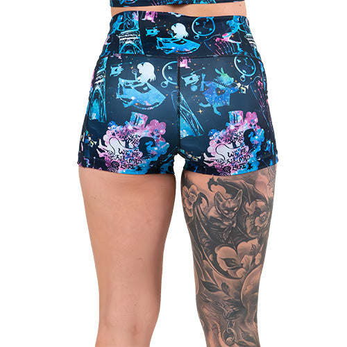 Down The Rabbit Hole Women's Casual Shorts - Comfortable Summer Shorts for Outdoor Activities, Travel & Lounge Wear