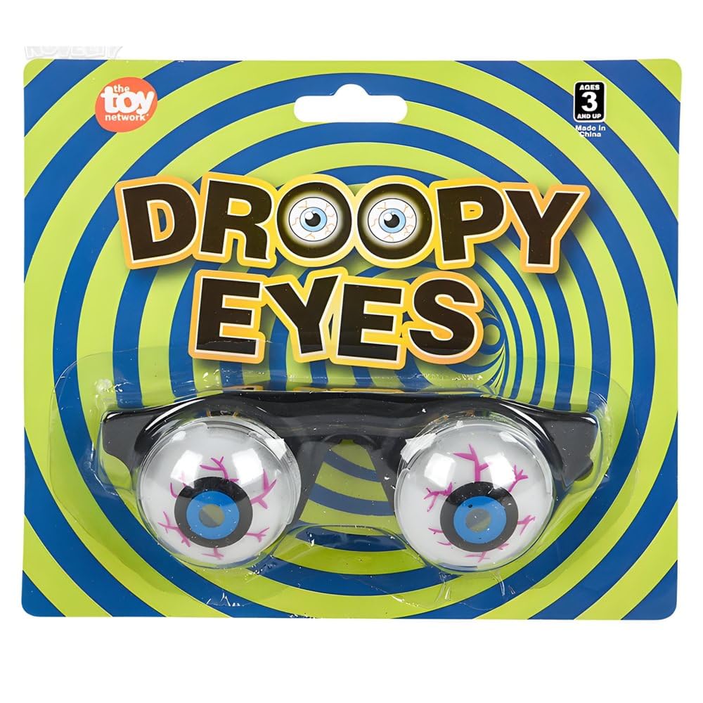 Funny Goofy Droopy Eyes Novelty Glasses - Perfect for Costume Parties, Halloween, and Themed Events
