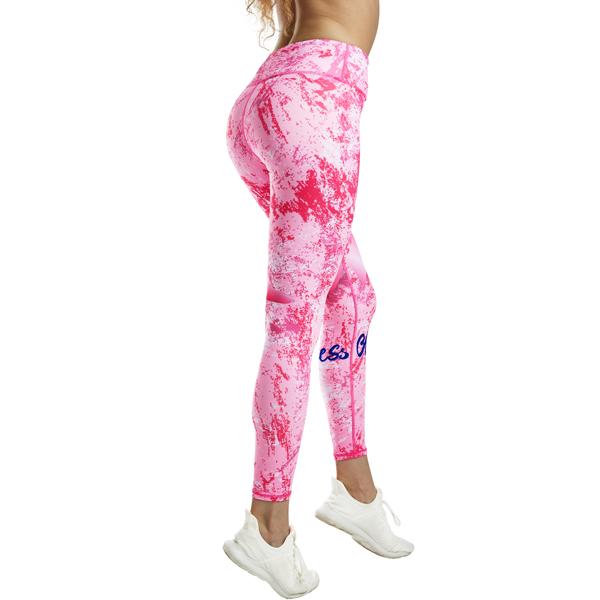 Pink Ribbon Yoga Pants for Women - Breast Cancer Awareness Workout Leggings | Comfortable Gym & Lounge Wear for Support & Awareness