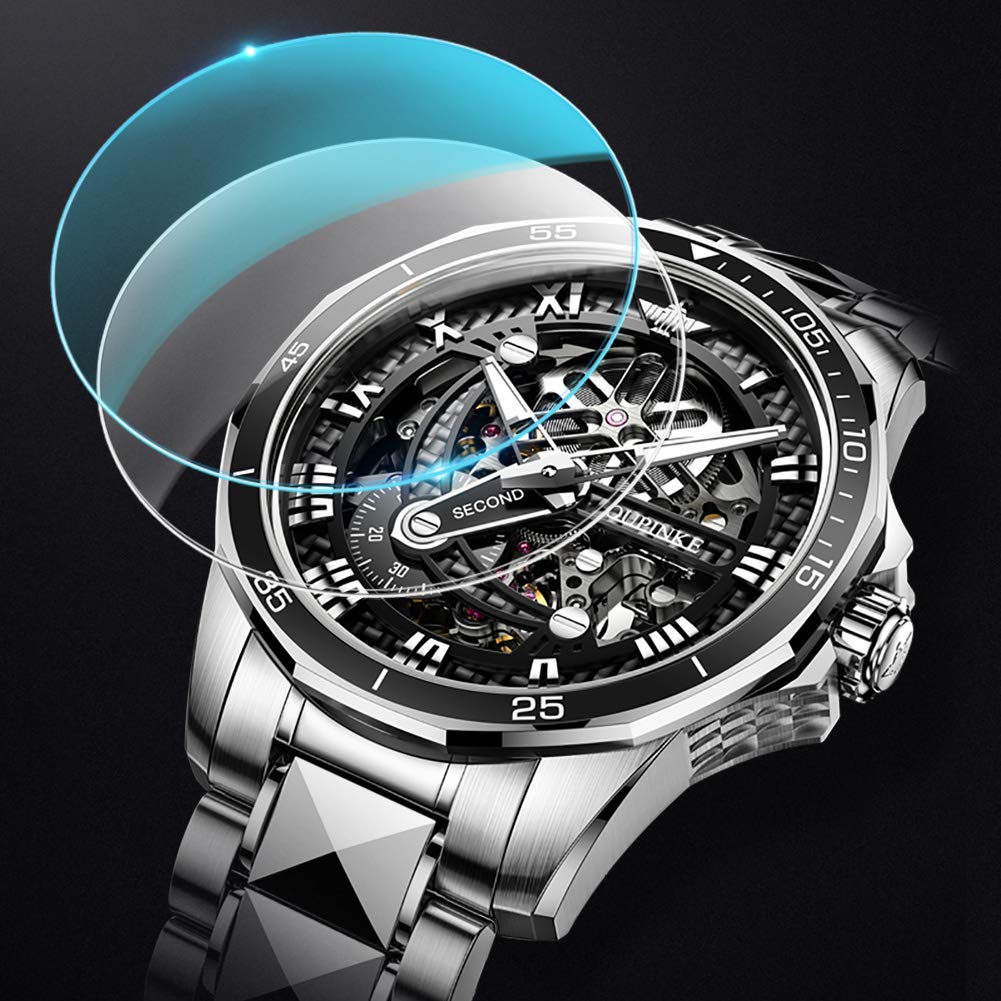 Premium Automatic Men's Watch - Starry Sky Luxury Mechanical Waterproof Date Display with Luminous Sapphire & Tungsten Steel Band | Perfect for Business, Formal Events & Everyday Wear