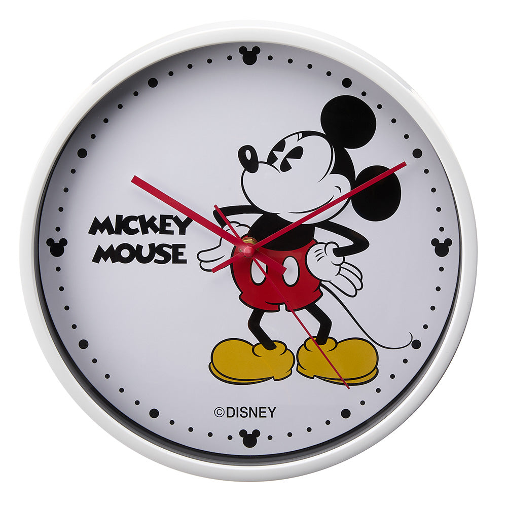 Disney Mickey Mouse Wall Clock - Battery Operated Silent Non-Ticking Decor for Kids Room, Kitchen, Office - TA13909