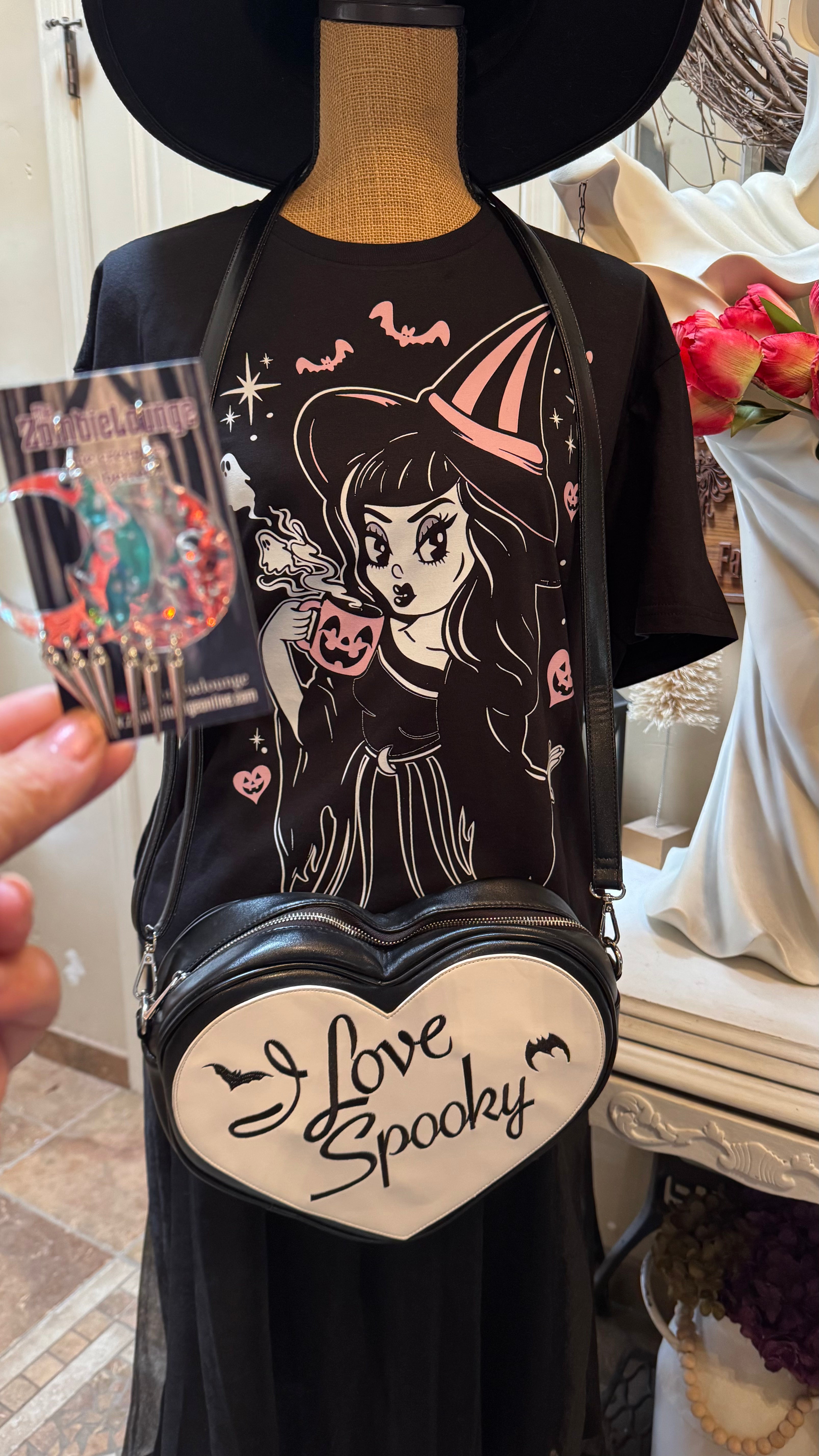 Pastel Witch Shirt - Cute Halloween Graphic Tee for Women | Trendy Casual Outfit for Cosplay, Witch Parties & Spooky Season Fashion