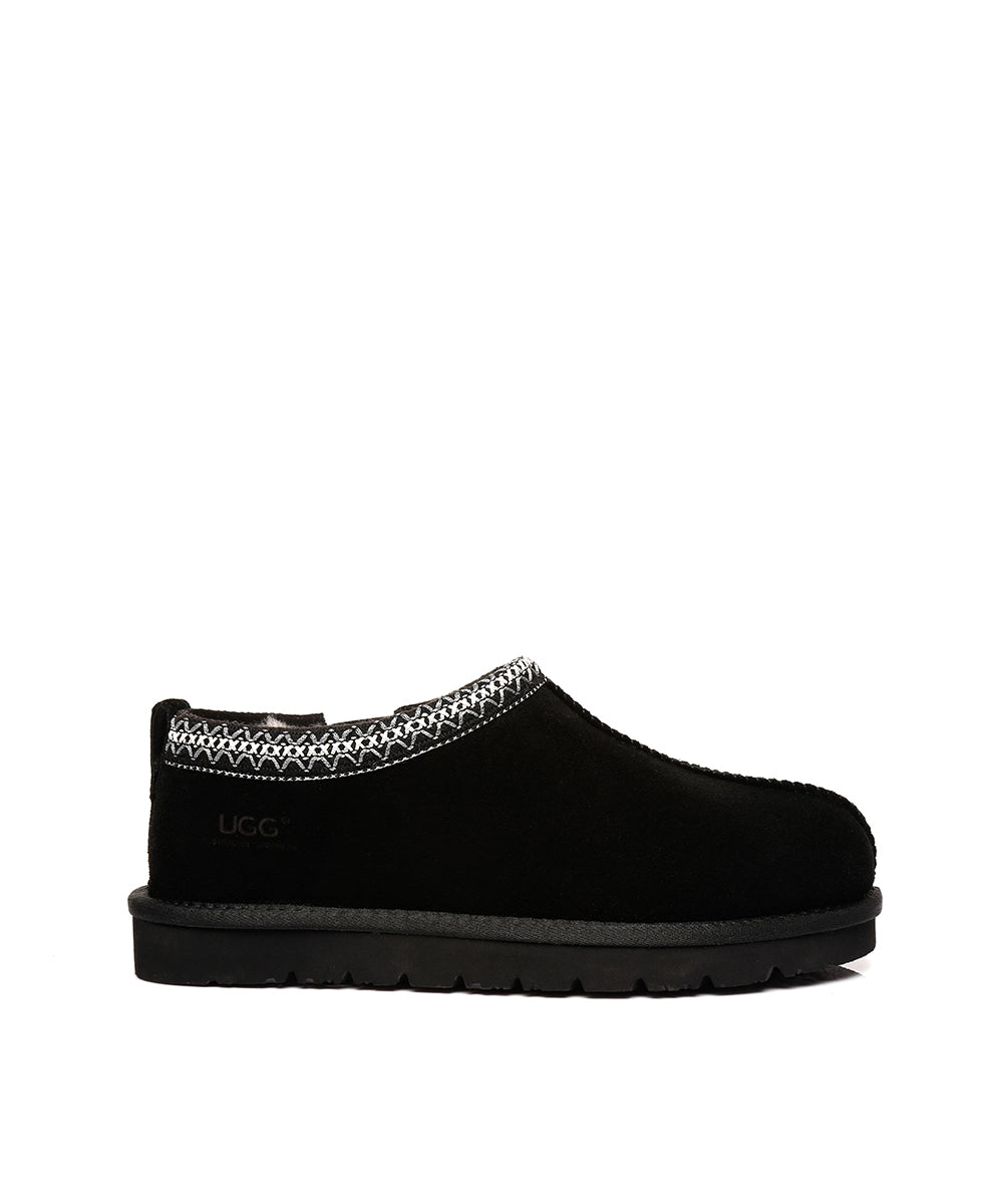 Men's Vinny UGG Slippers - Cozy Sheepskin Indoor/Outdoor House Shoes for Winter Comfort & Warmth - Perfect for Home, Office & Travel