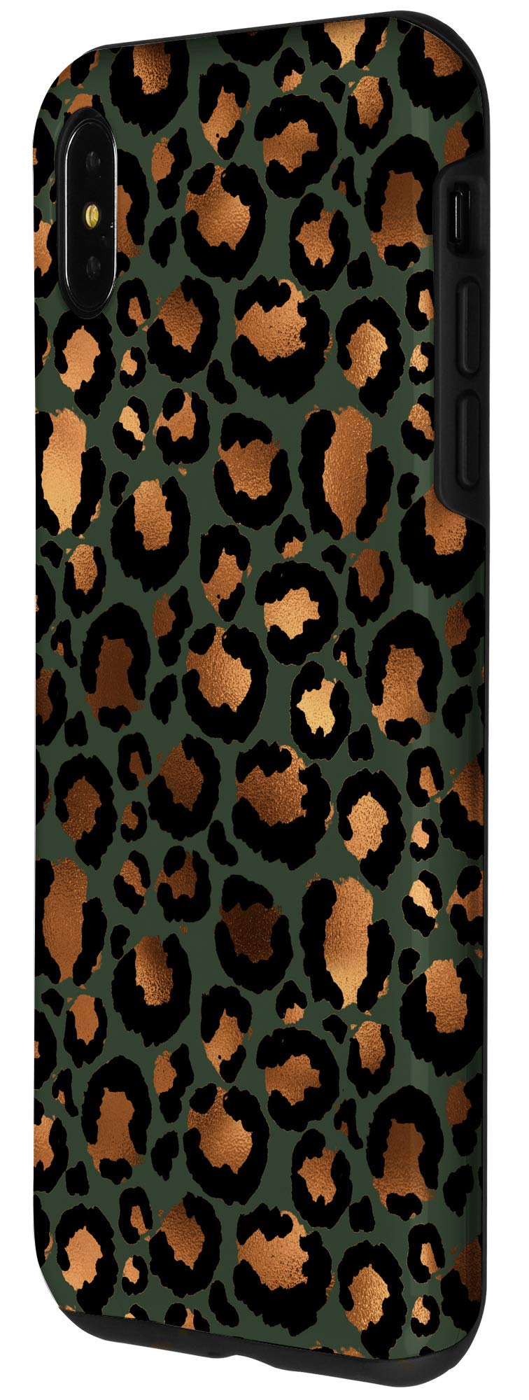 iPhone XS Max Cheetah Print Phone Case - Stylish Leopard Animal Design, Durable Green Protective Cover for Everyday Use & Fashion Accessory