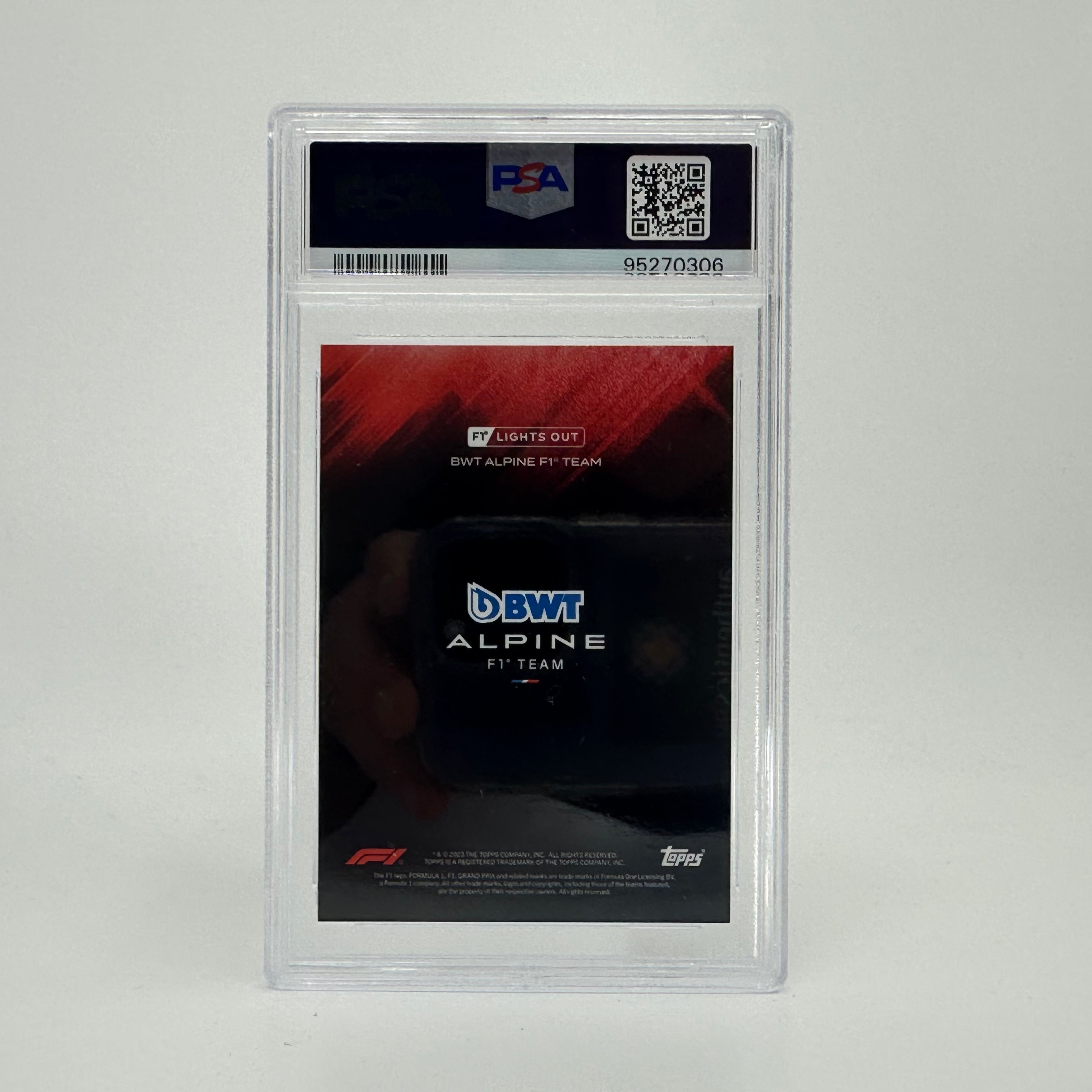 PSA 10 Graded 2007 Topps Fernando Alonso Red Parallel Racing Card - Perfect for F1 Collectors, Sports Memorabilia Displays & Investment Portfolios