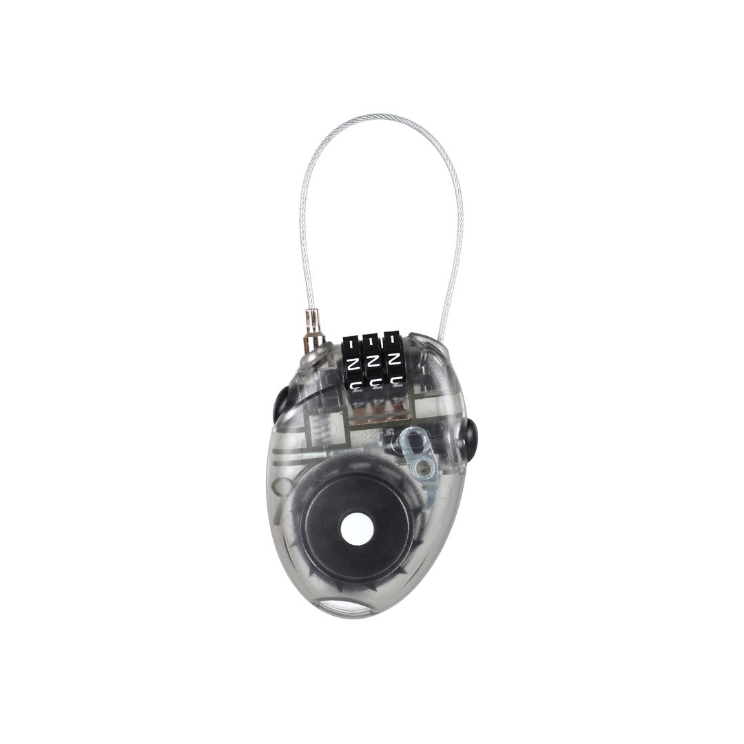 Lifeventure 3 Dial Combination Mini Cable Lock - Secure Backpacks, Lockers & Luggage - Travel, Gym & School Security Solution