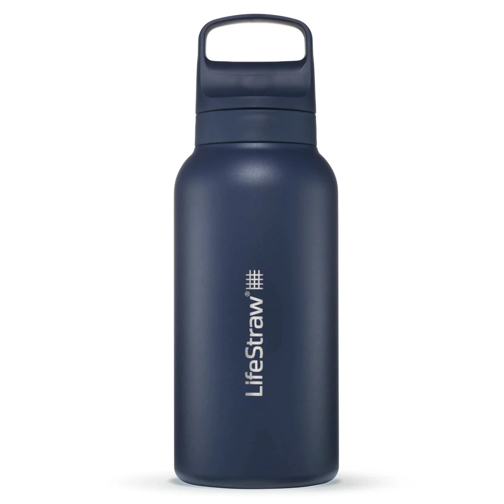 LifeStraw Go 2.0 Stainless Steel Water Filter Bottle - 1L BPA-Free Portable Water Purifier for Hiking, Camping & Travel - Removes 99.9% of Bacteria & Parasites