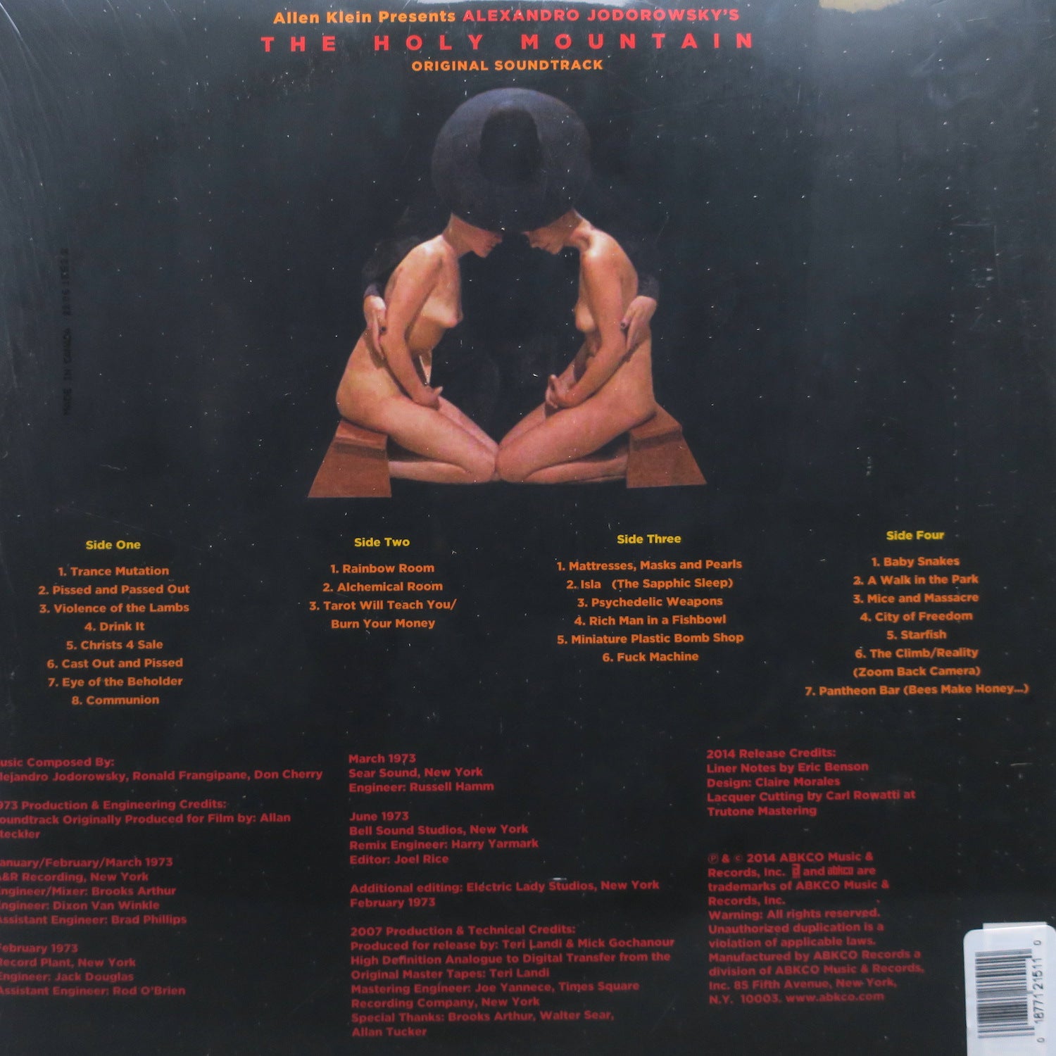 HOLY MOUNTAIN Original Motion Picture Soundtrack by Alejandro Jodorowsky - Limited Edition Cloud Blue Vinyl 2LP Record - Perfect for Movie Collectors & Psychedelic Music Lovers