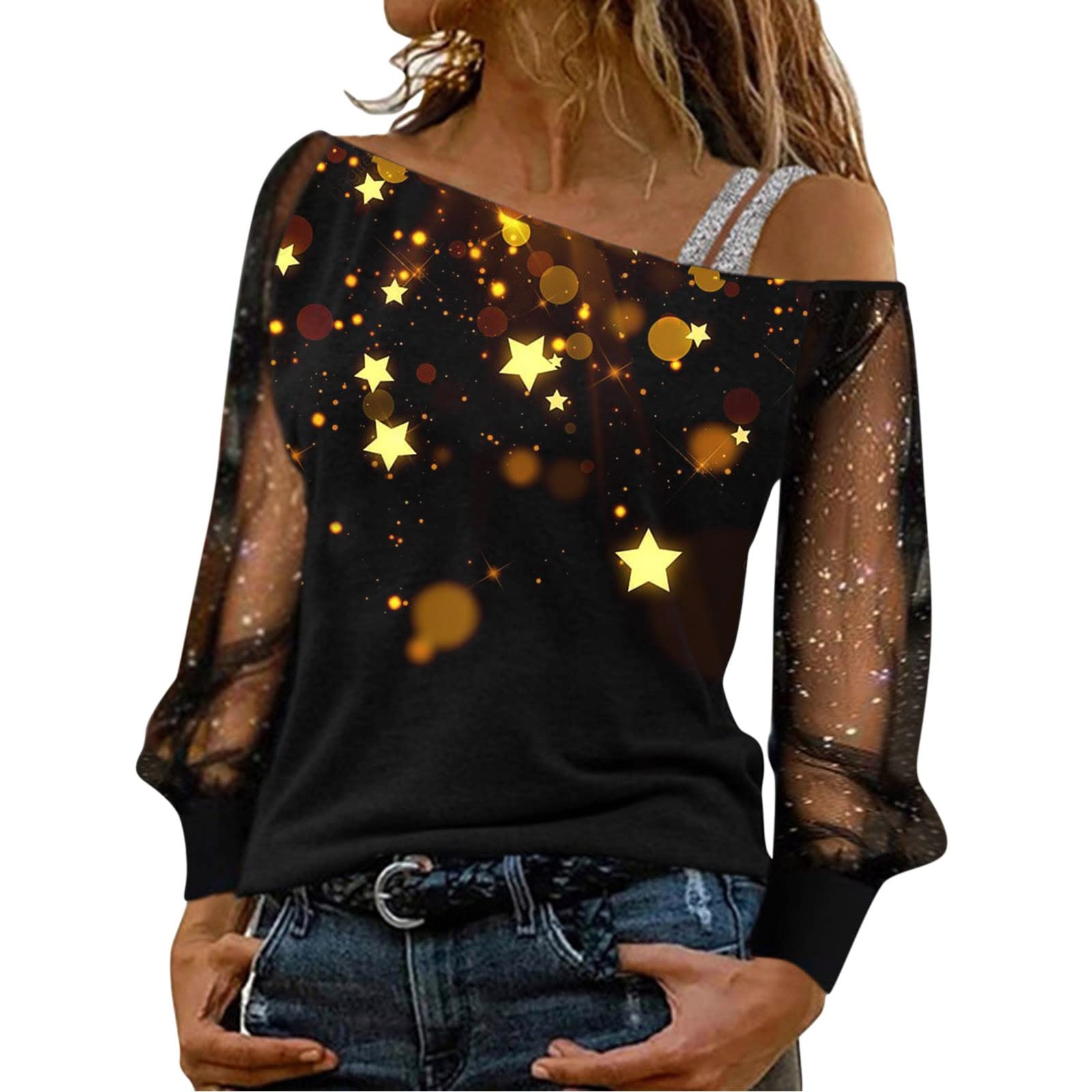 2022 Women's Fashion Off Shoulder Blouses - Summer Workout Tops, Tunic Shirts & Tank Tops for Casual Wear, Gym & Beach Outfits