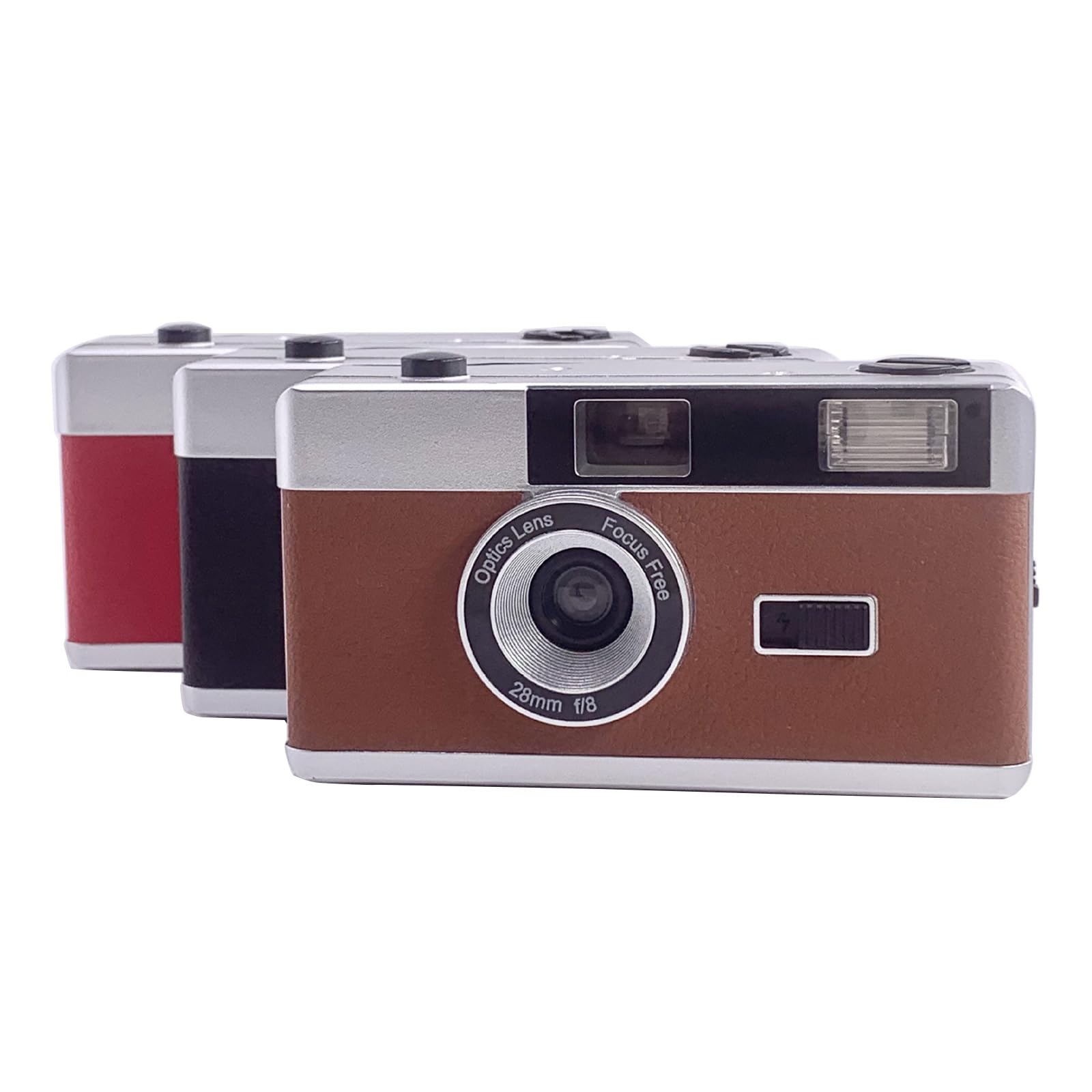 Vintage 35mm Film Camera with Built-in Flash | Reusable Analog Camera for Photography Enthusiasts | Perfect for Street Photography, Travel & Retro Style Shots