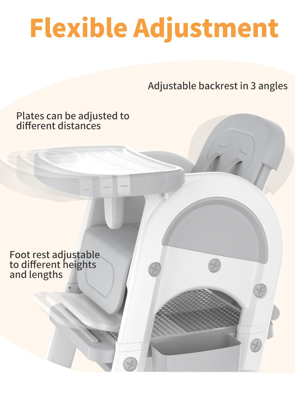 **Baby High Chair with Safety Harness & Adjustable Seat – Convertible Toddler Chair, Study Table & Building Block Play Set – Perfect for Feeding, Learning & Playtime**