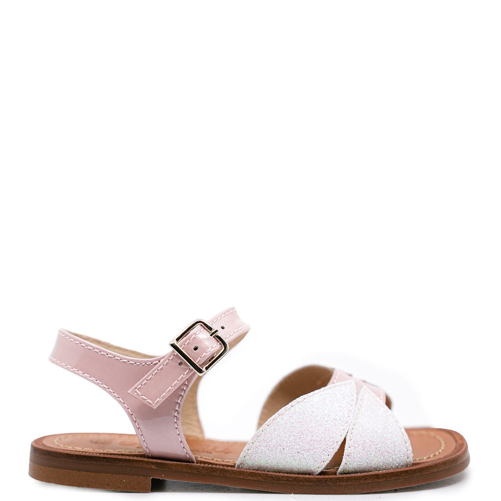 Beberlis Women's Pink Glitter Sandals - Sparkly Summer Flip Flops for Beach, Pool Party & Casual Outings