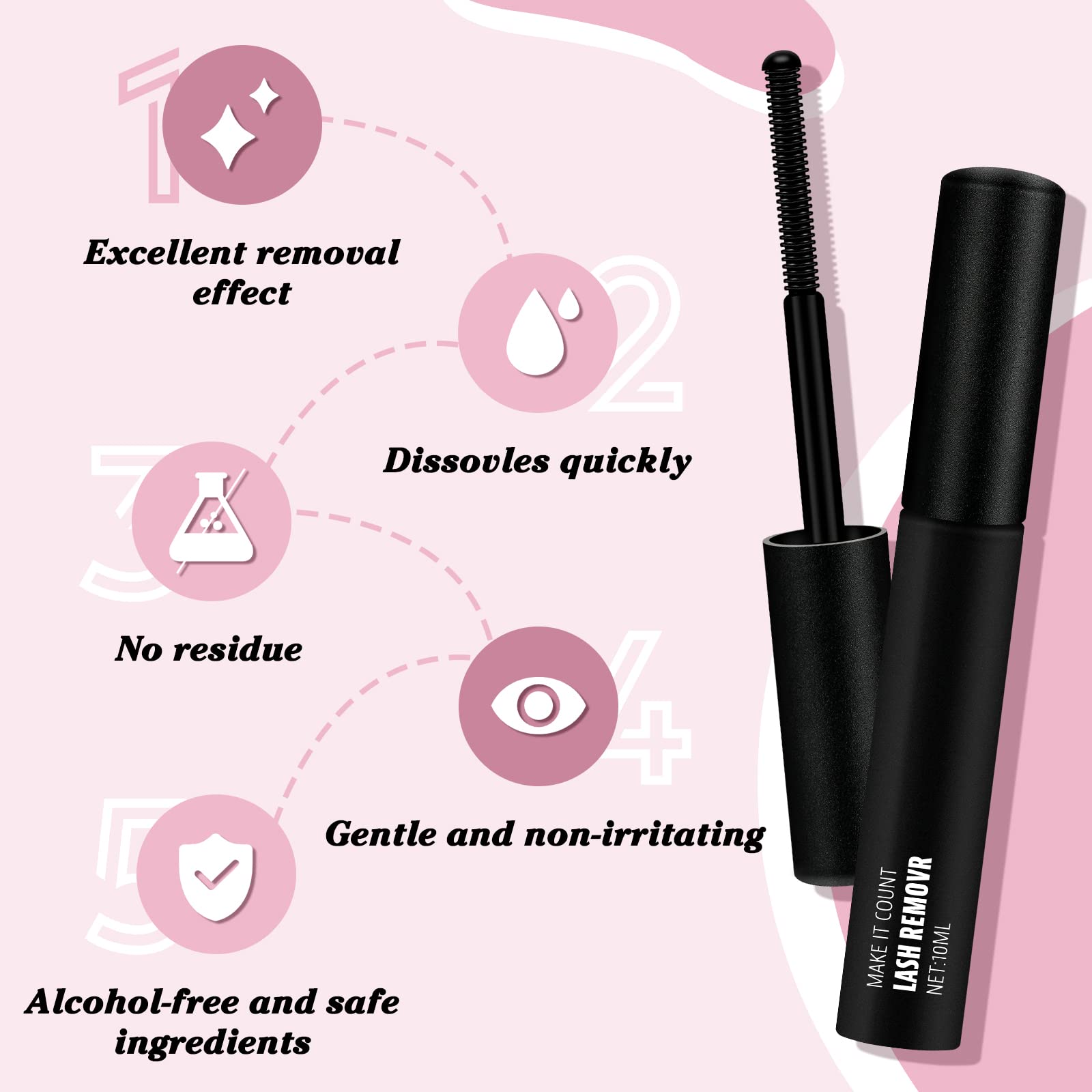 **Cluster Lash Glue Remover 10ML – Gentle DIY Eyelash Extension Remover & Eye Makeup Cleanser – Easy Cluster Lash Removal, Soothing & Nourishing Oil Formula – Perfect for Home Use & Salon Aftercare**