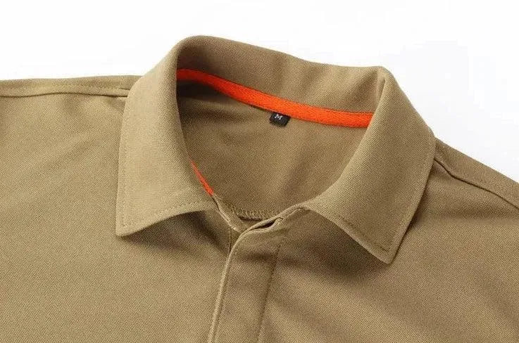 Custom Embroidered Men's Polo Shirt with Logo - Premium Cotton Golf Shirt for Men - Business Casual & Golf Wear