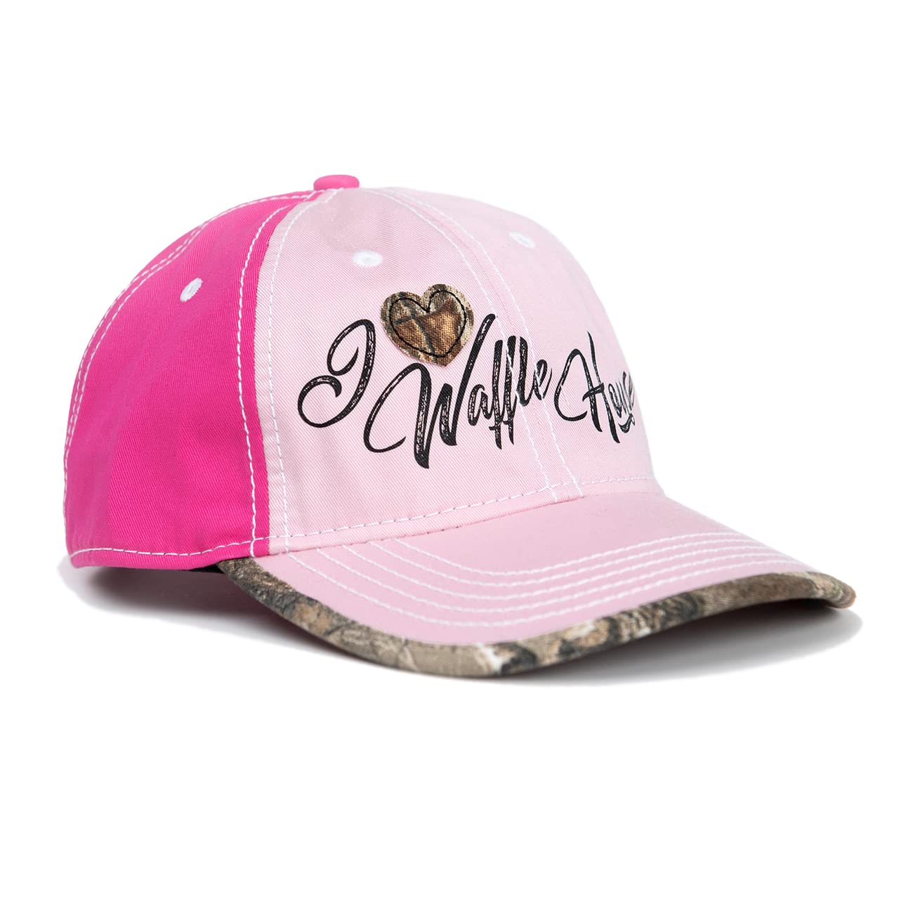 Realtree Camo Waffle House Embroidered Logo Adjustable Velcro Back Hat - Limited Edition Unisex Cap for Men & Women | Perfect for Hunting, Outdoor Adventures & Casual Wear