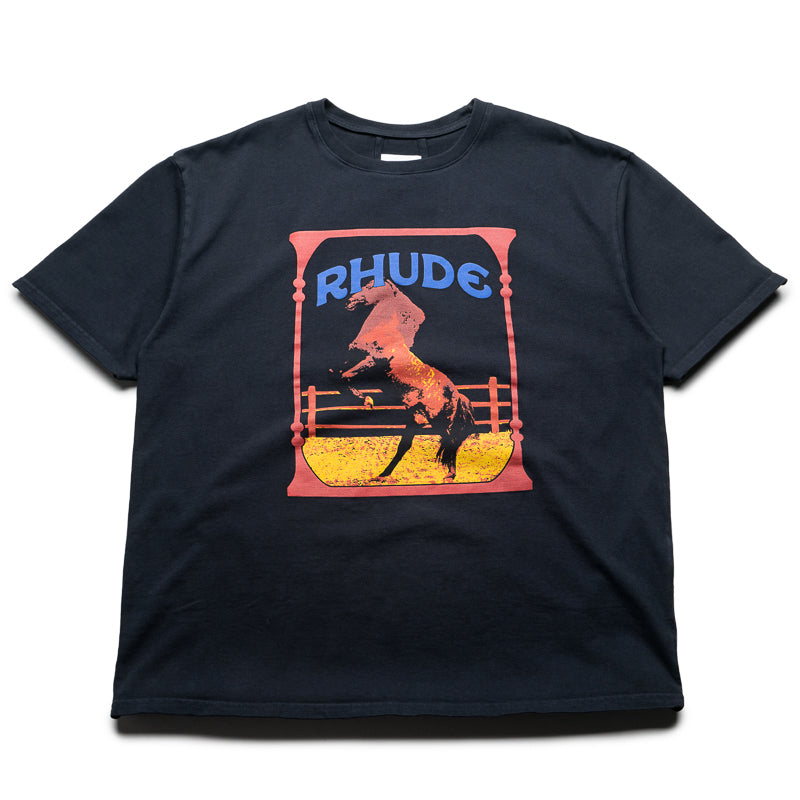 Rhude Cadre Vintage Black Graphic T-Shirt for Men - Stylish Streetwear Tee for Casual Outfits & Urban Fashion