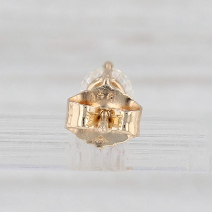 0.41ctw Round Brilliant Cut Diamond Stud Earrings in 14k Yellow Gold - Perfect for Weddings, Anniversaries & Special Occasions
