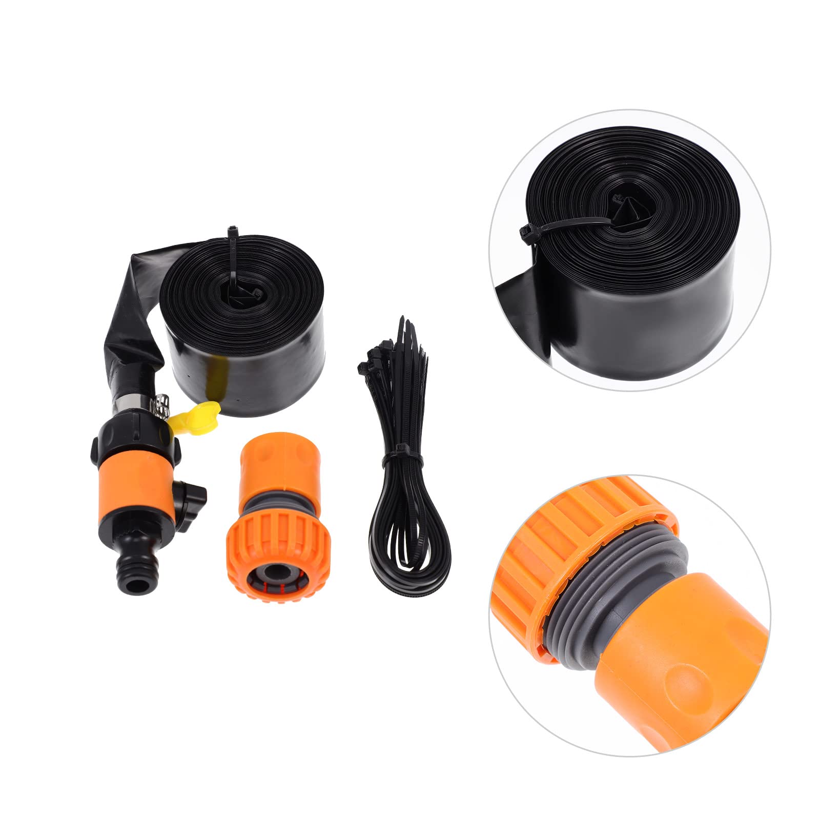 LUOZZY Trampoline Sprinkler Water Toy - 26ft Outdoor Water Game for Kids, Summer Backyard Fun with Adjustable Spray Kit (Orange) - Perfect for Pool Parties, Family Gatherings & Summer Cooling